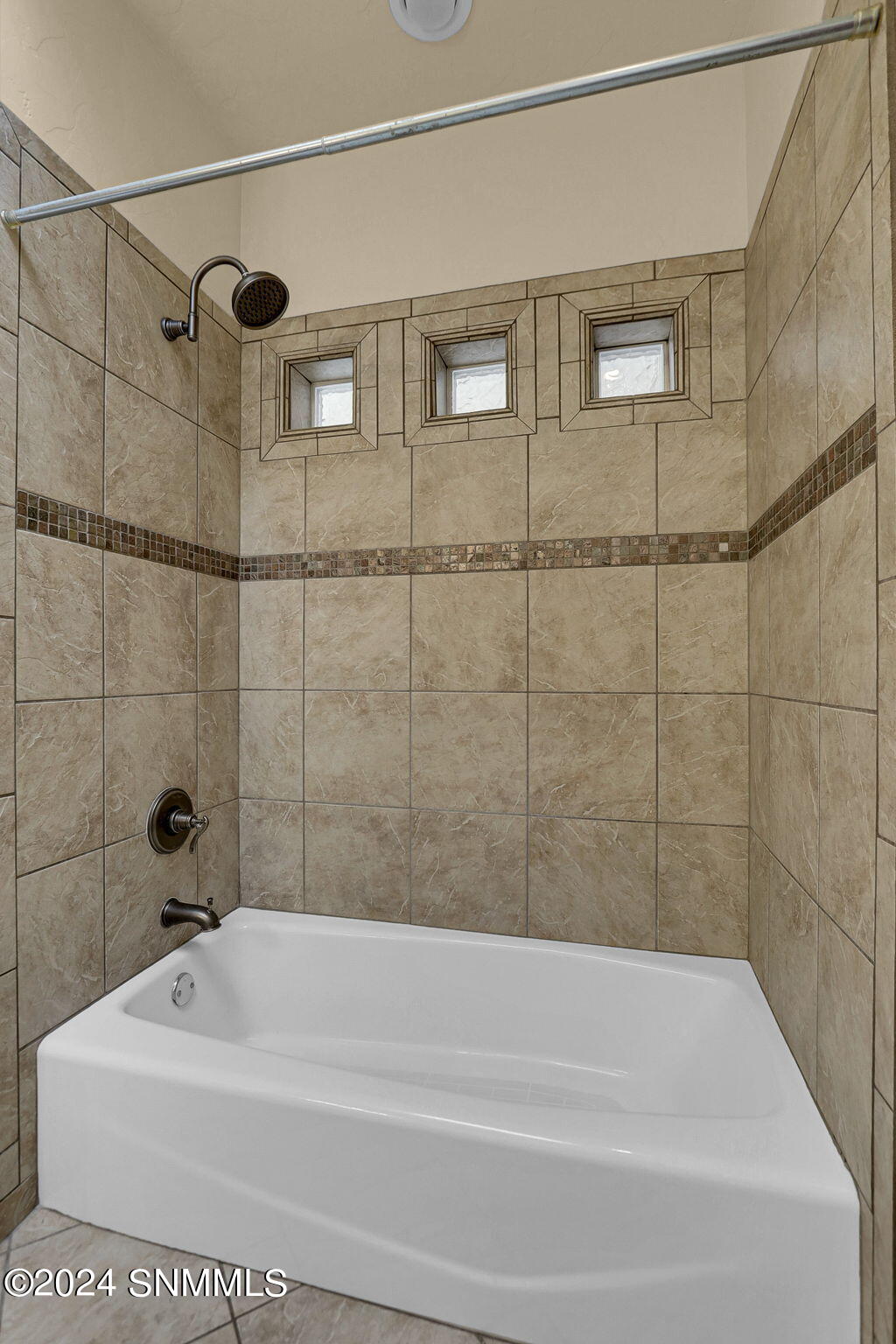 Guest Tub Area is Tiled