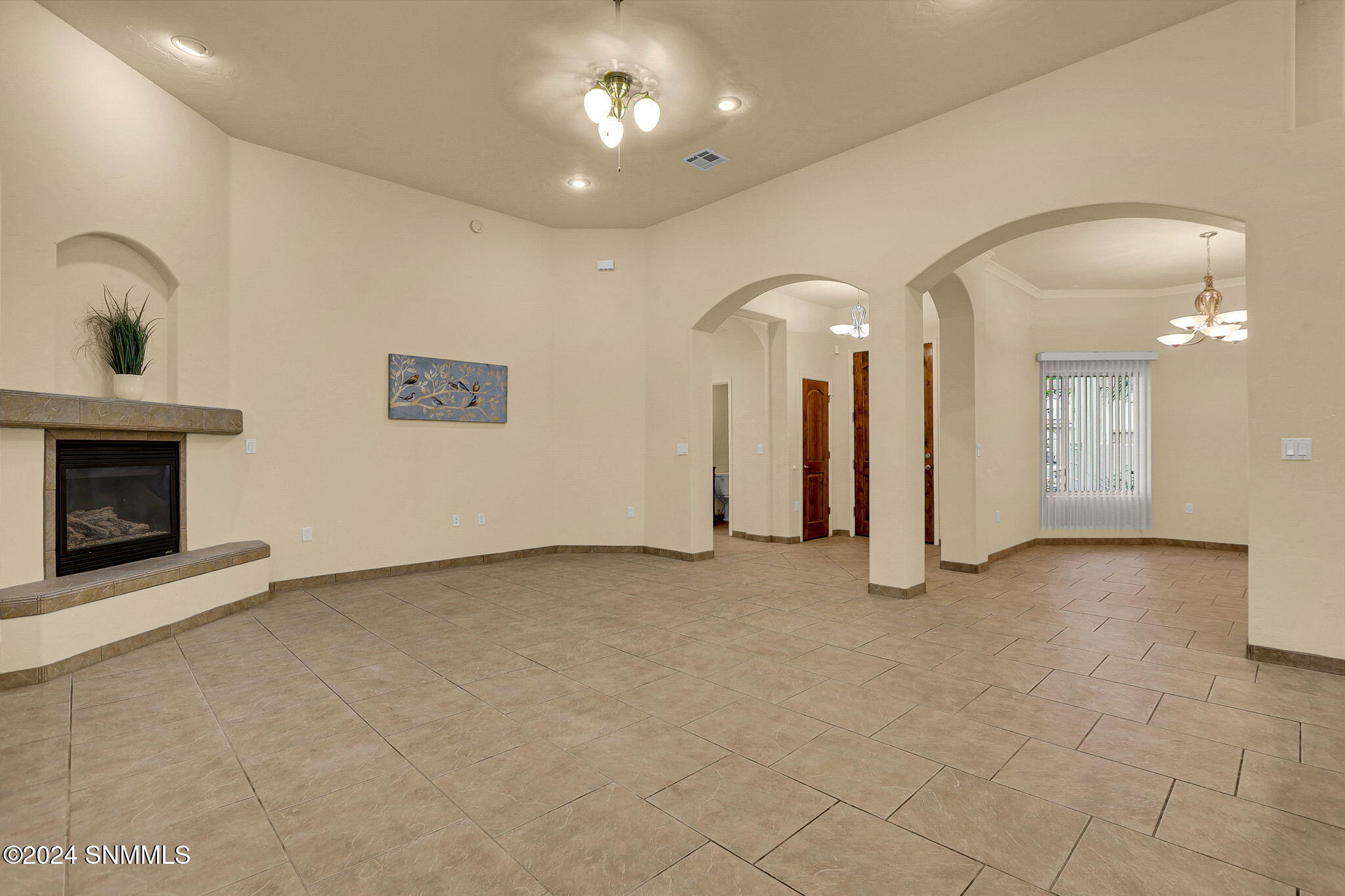 Living Area with Fireplace