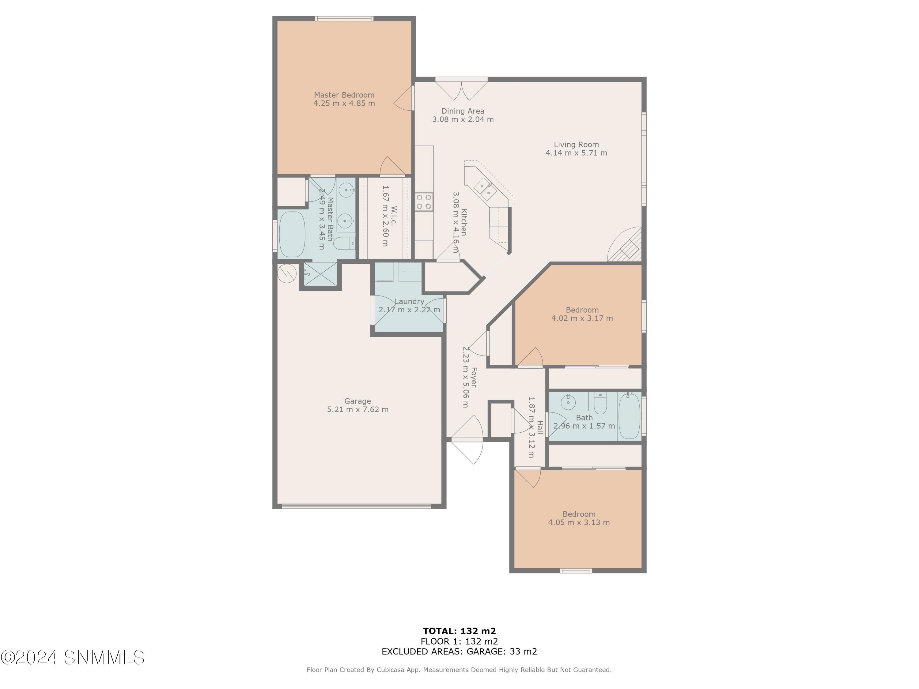 2D Floor Plan for 6427 Serrano Drive