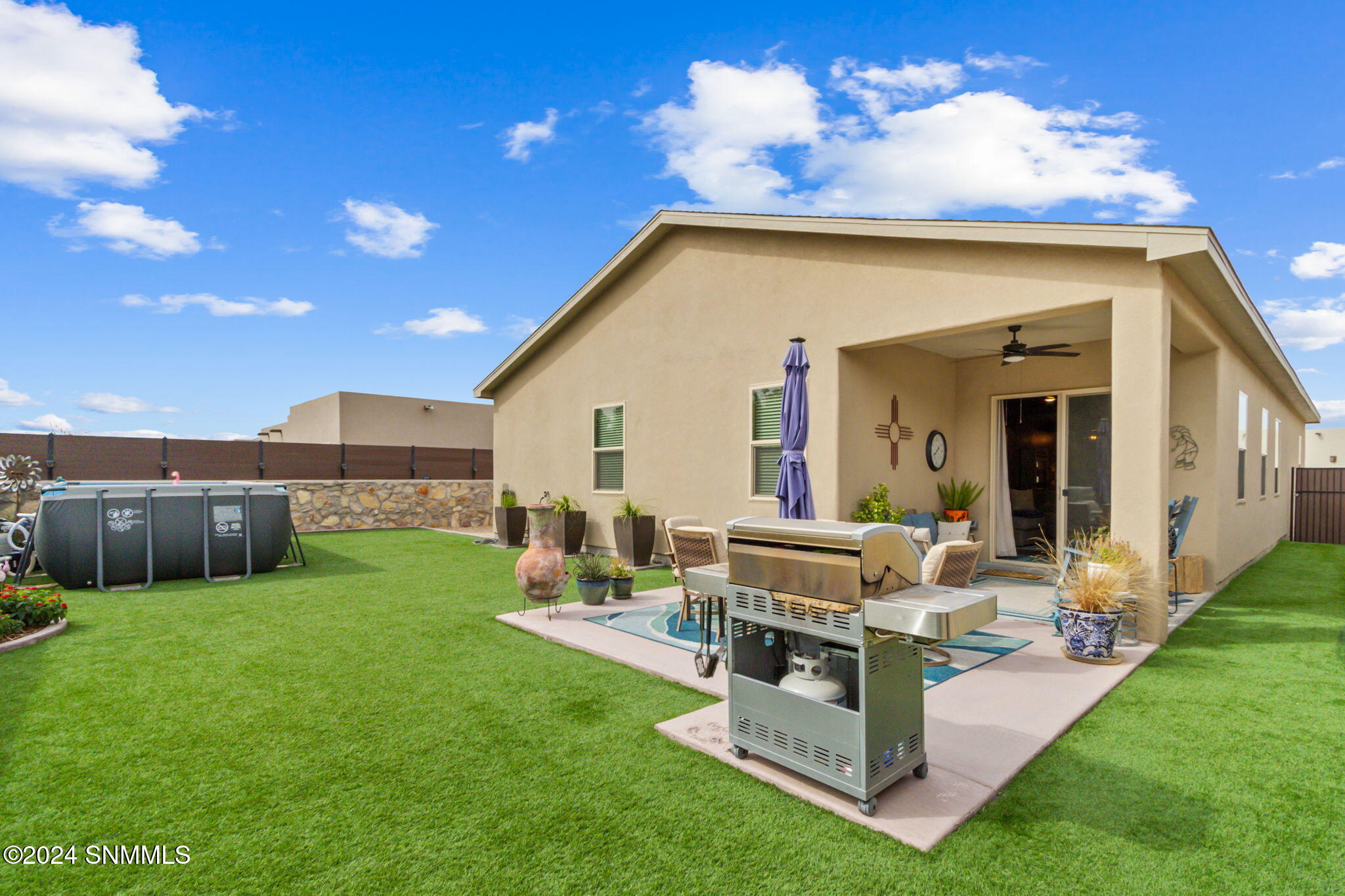 Extended Patio with BBQ Area