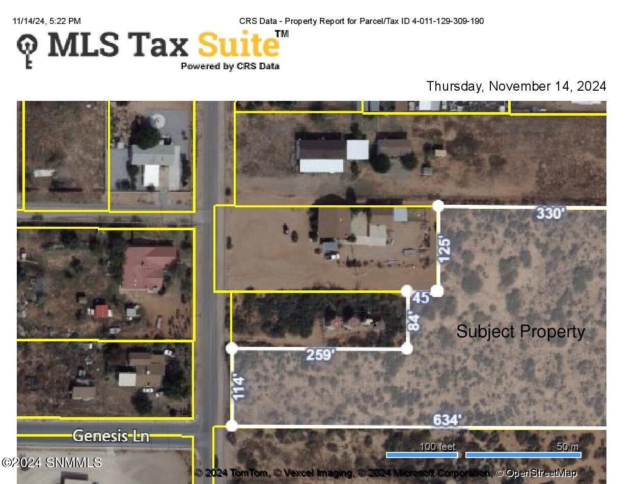 CRS Data - Property Report for Parcel_Ta