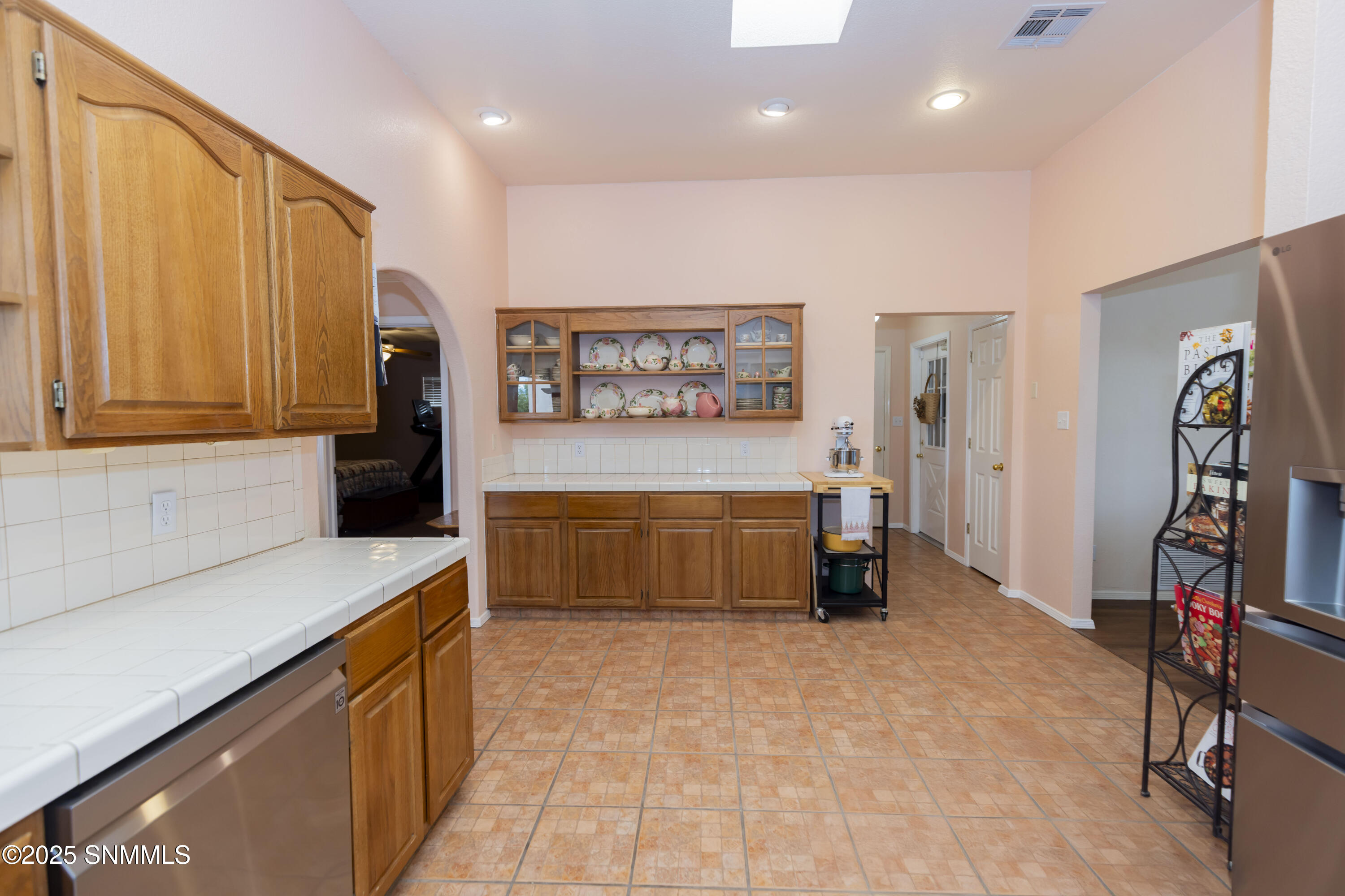 Large kitchen with built in buffet