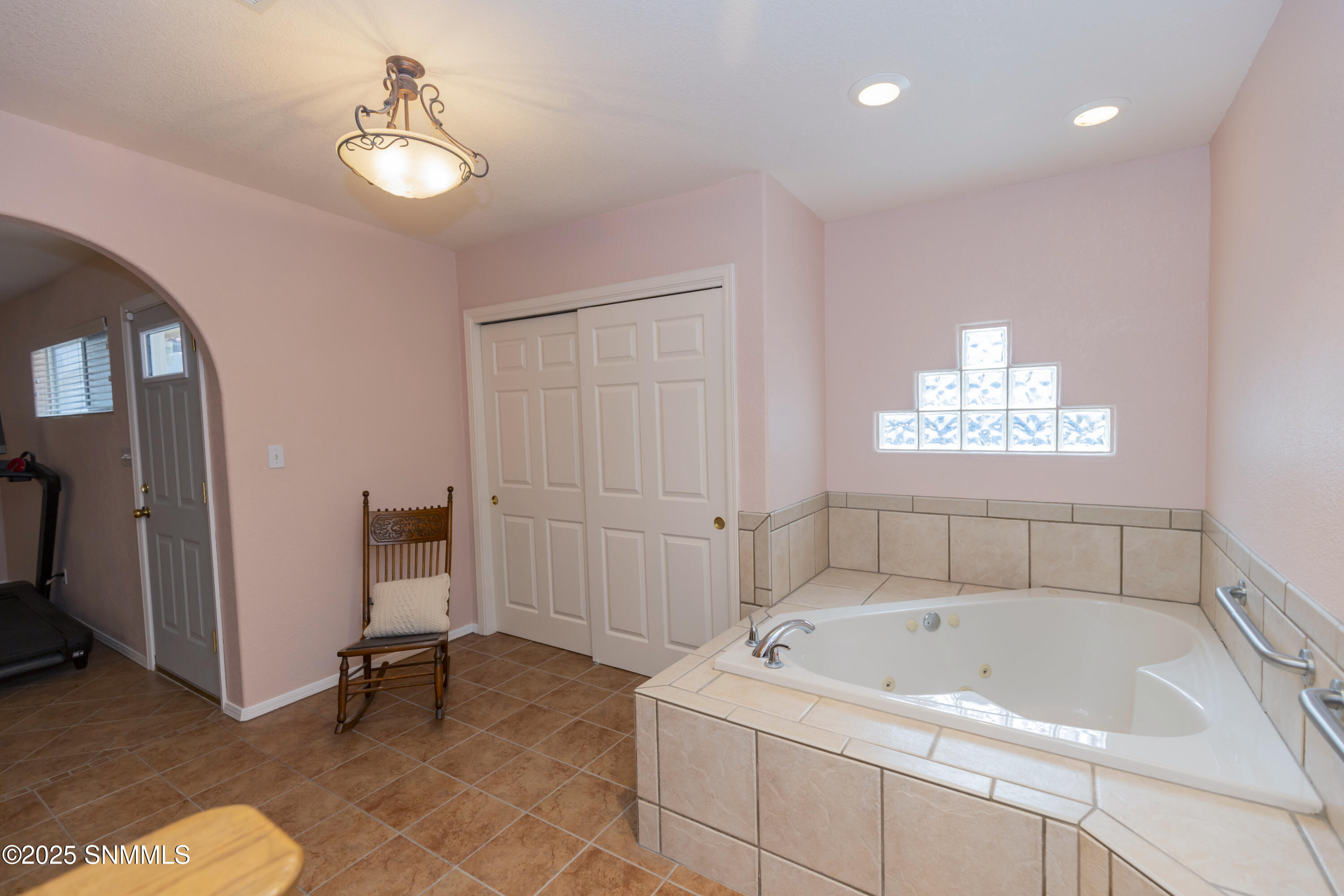 Primary bath with closet