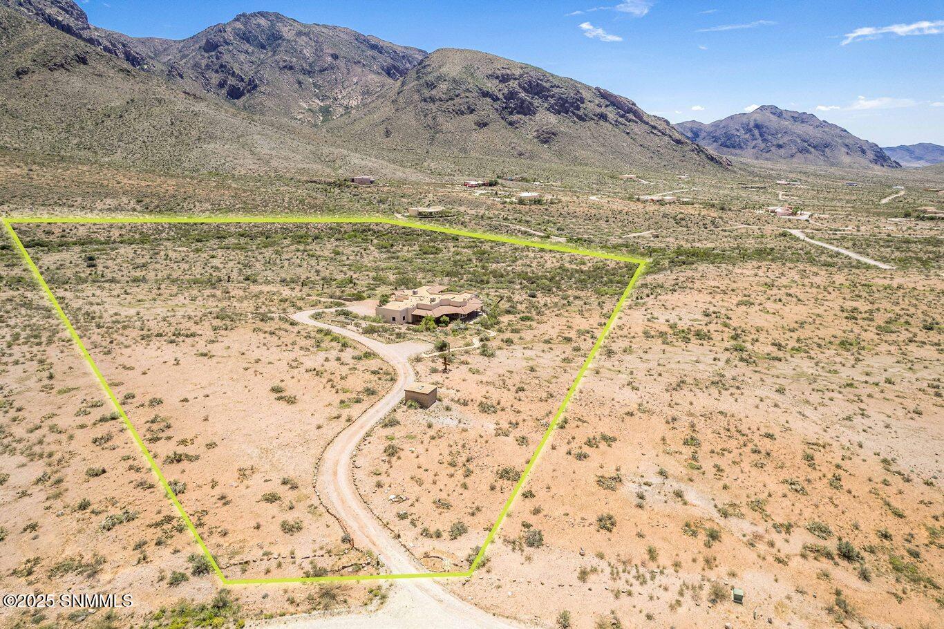 51-Aerial with Boundary-12 Loma Real Rd