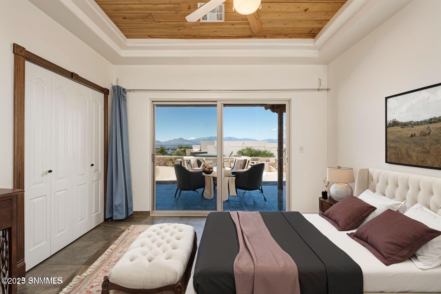 Red wolf second bedroom staged