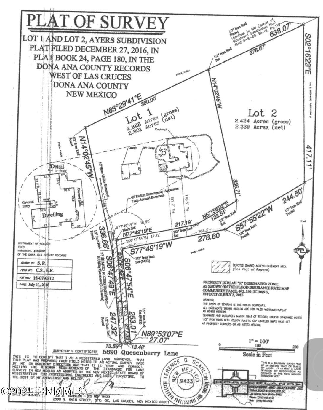 Survey 5890 Quesenberry Ln