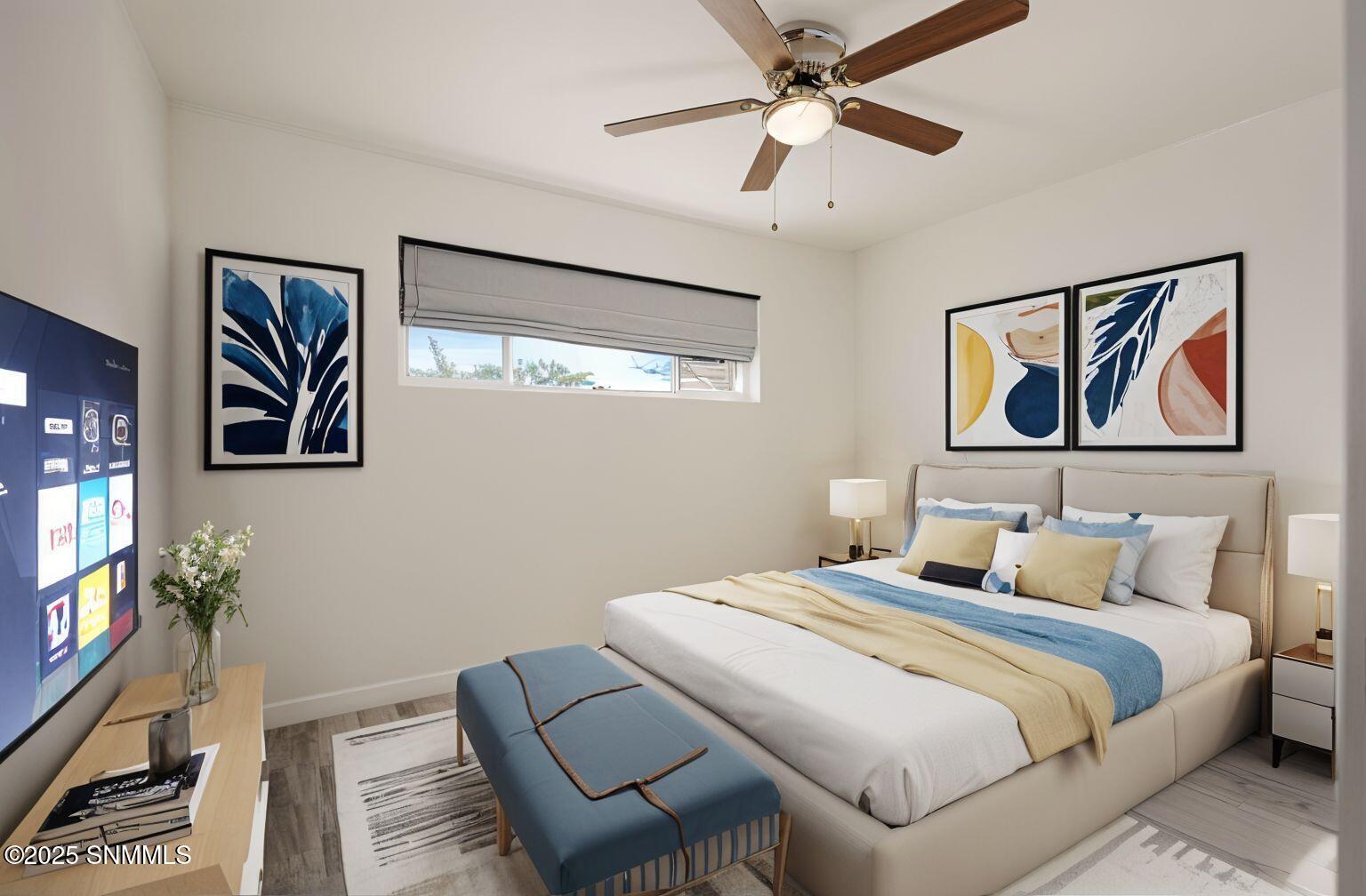 Walden primary bedroom virtually staged