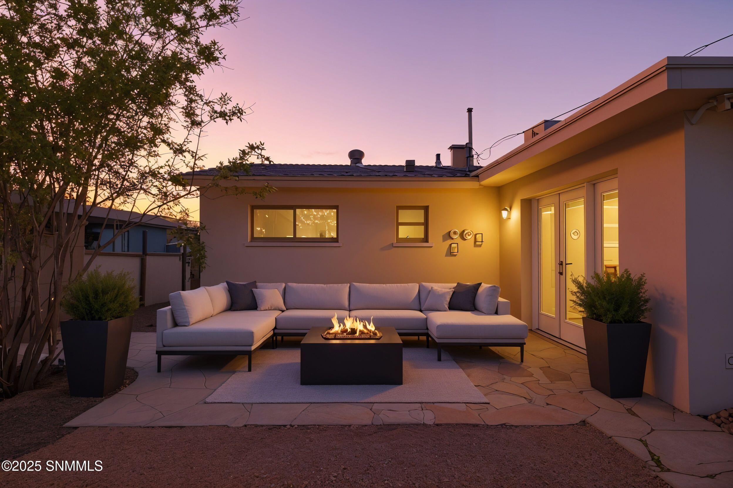 Walden patio virtually staged