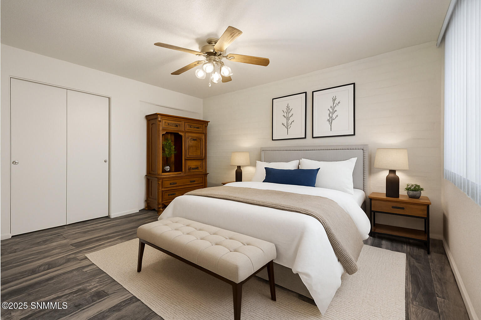 Bright Neutral Bedroom with Classic Elem