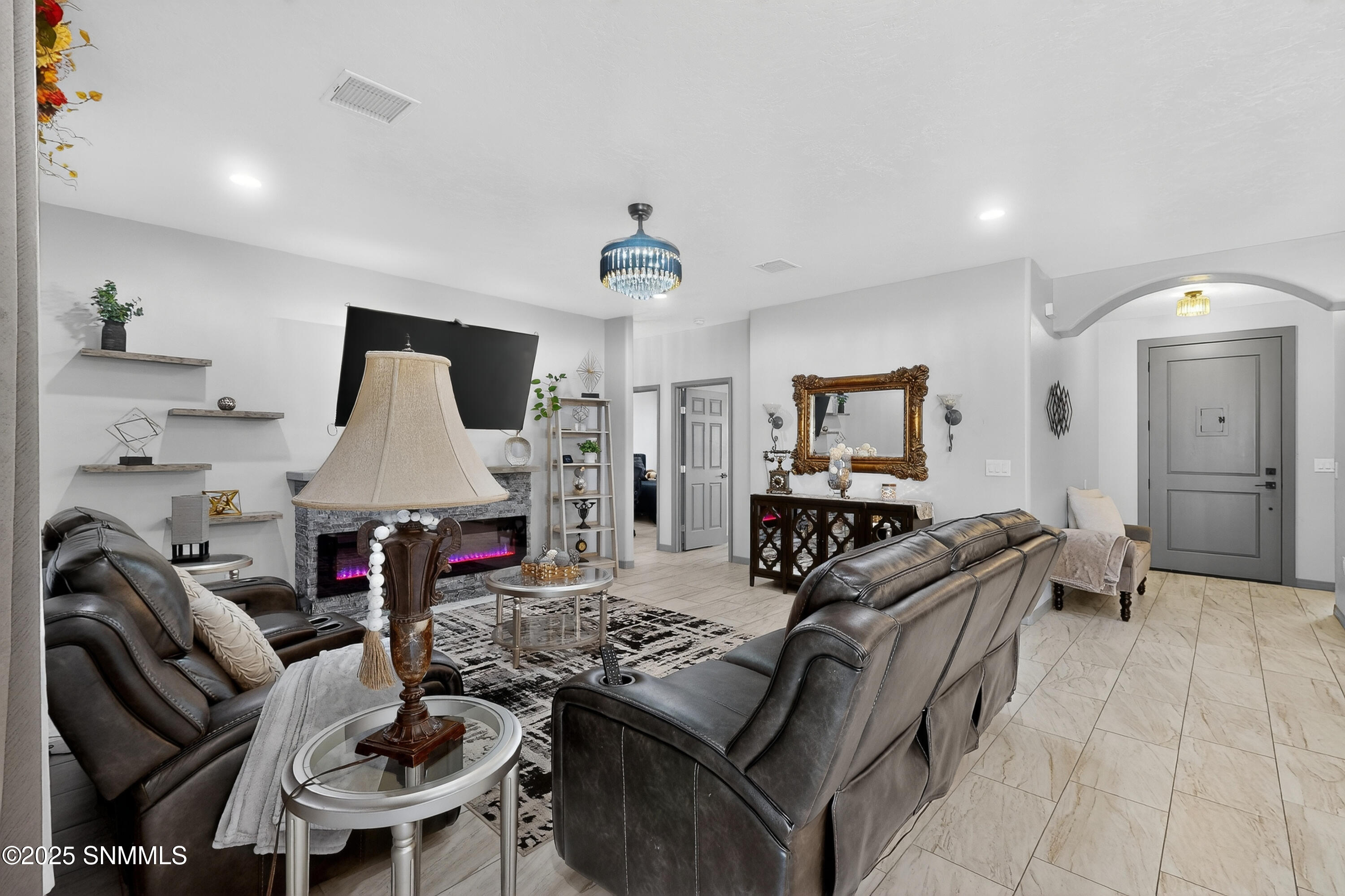 living room & front door