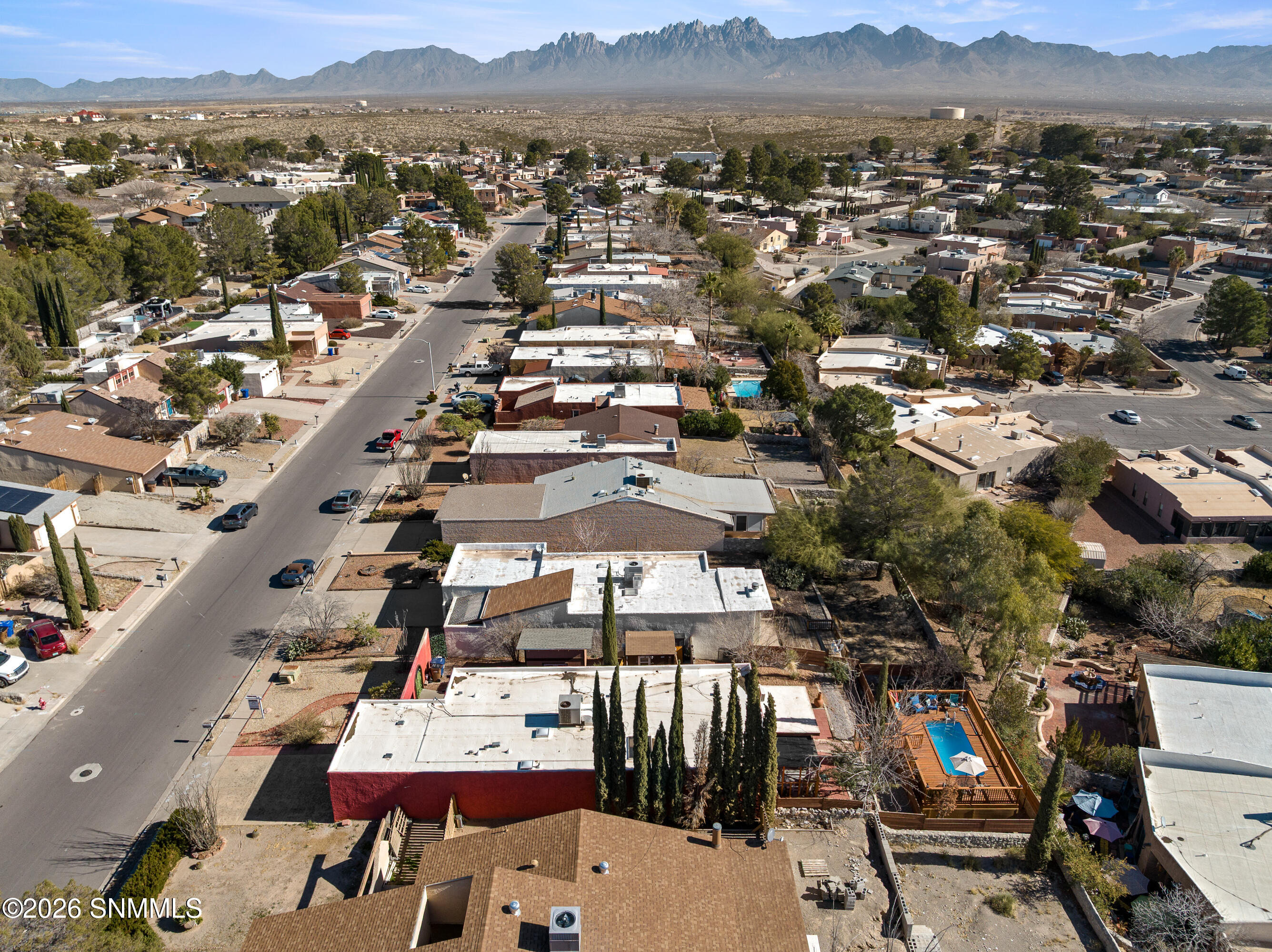 DRONE: Elevated Pool Deck Outdoor Living