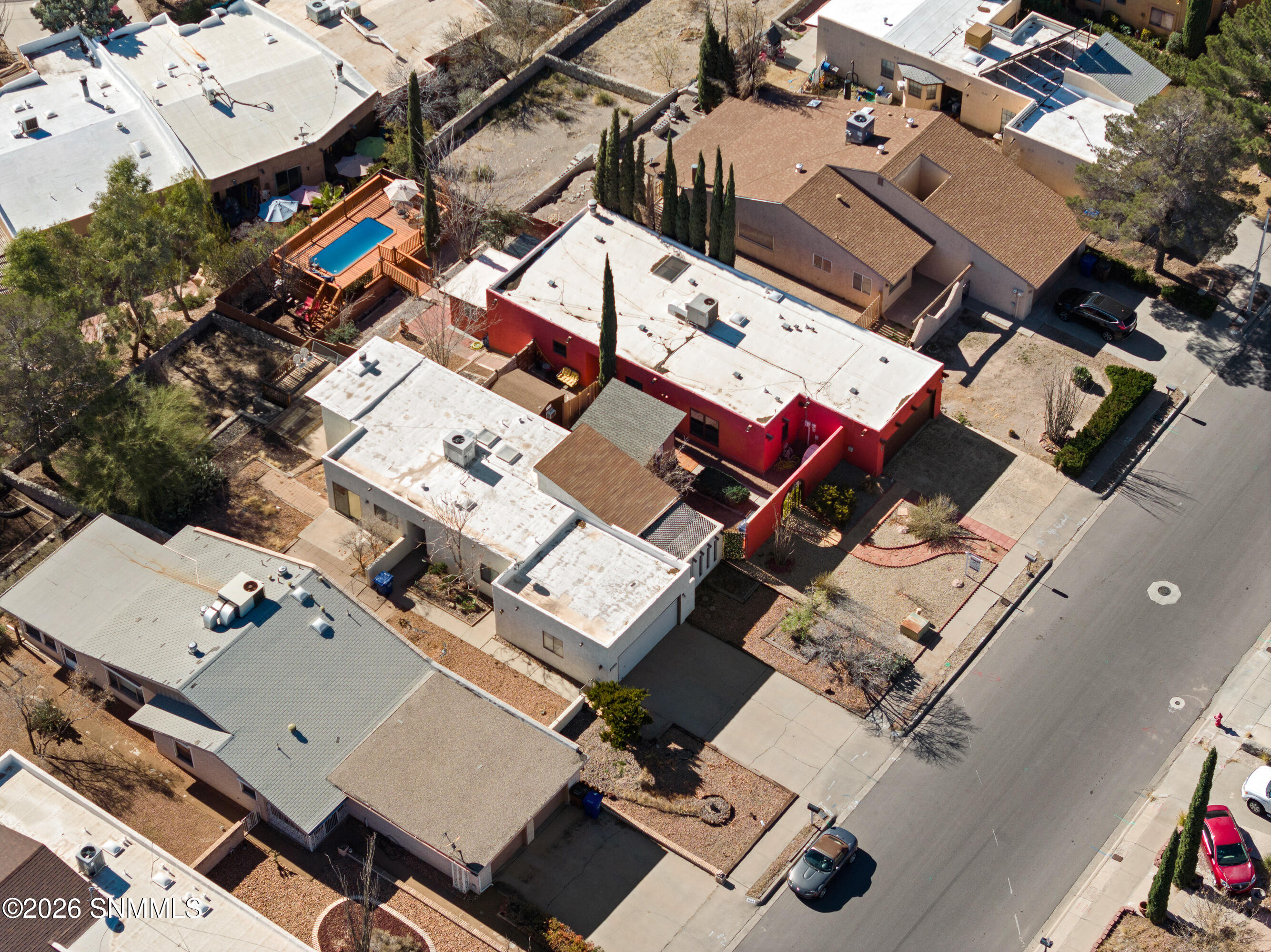 DRONE: Overhead Property Layout Fenced Y