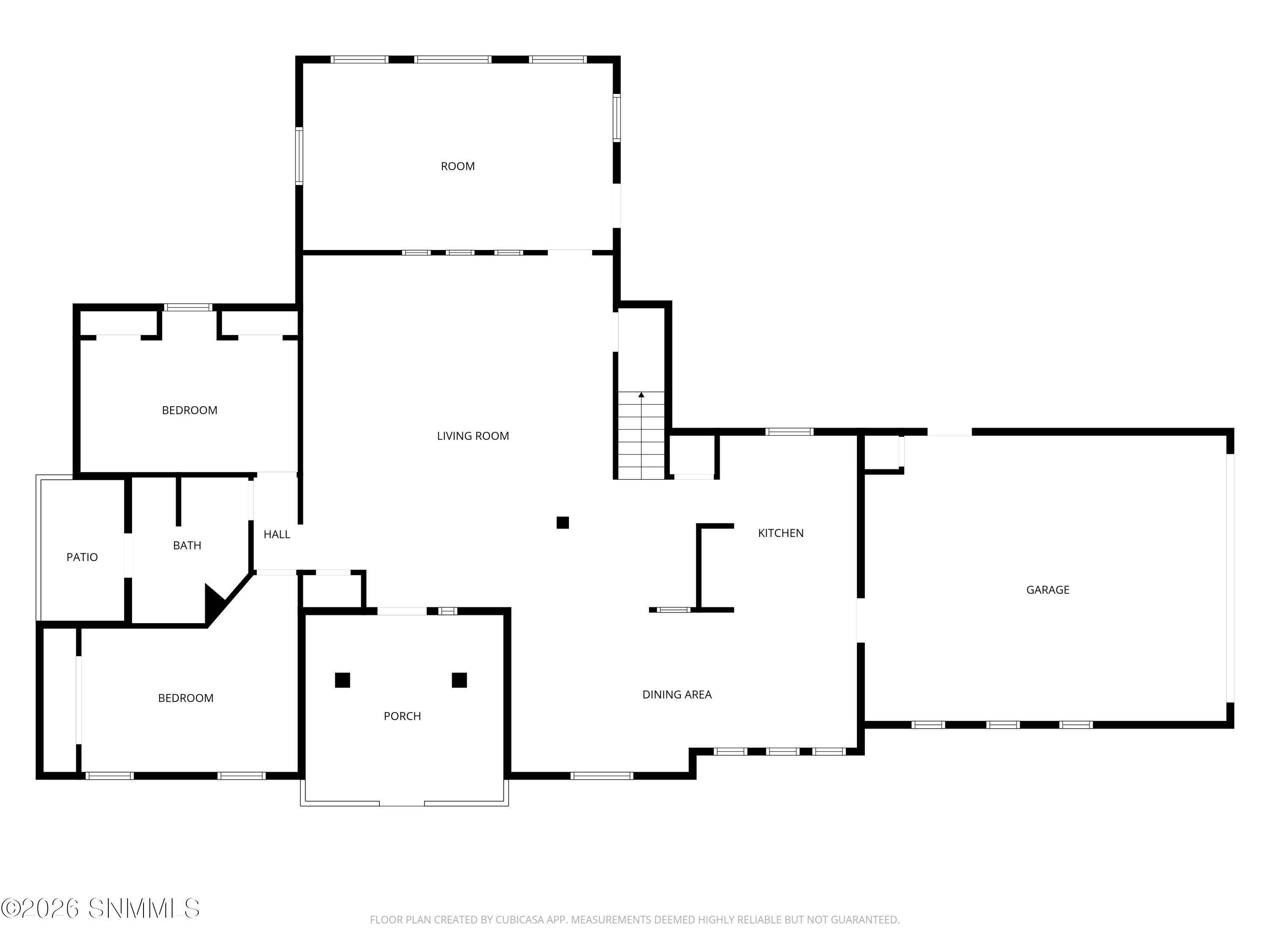2D Floor Plan for 3630 Paradise Lane