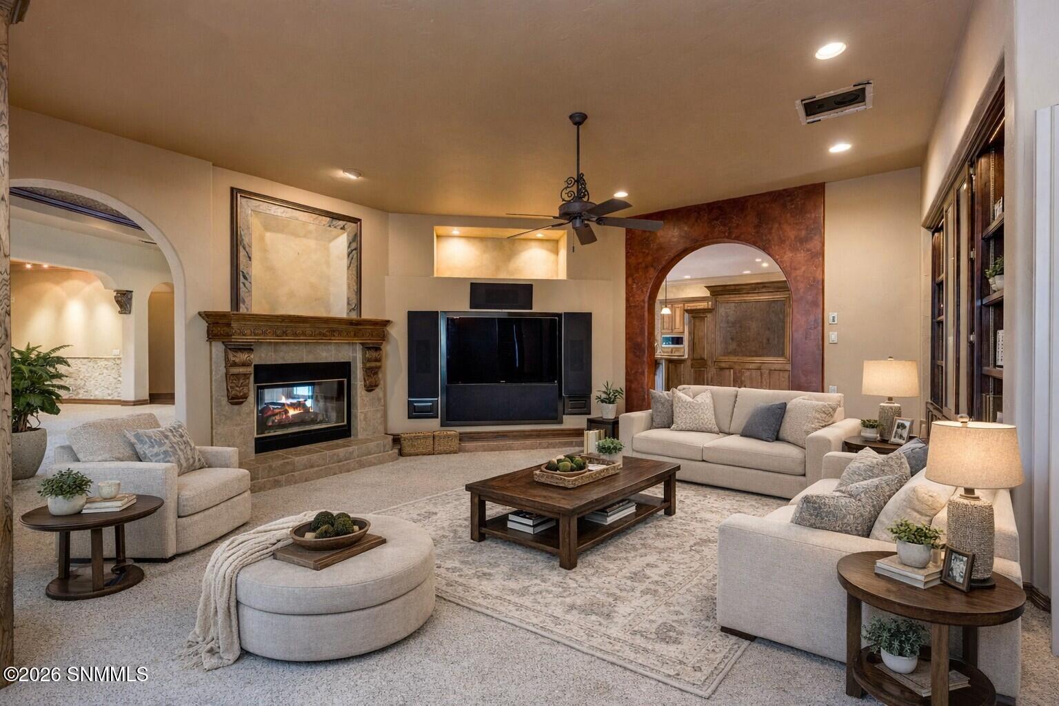 Family virtually staged