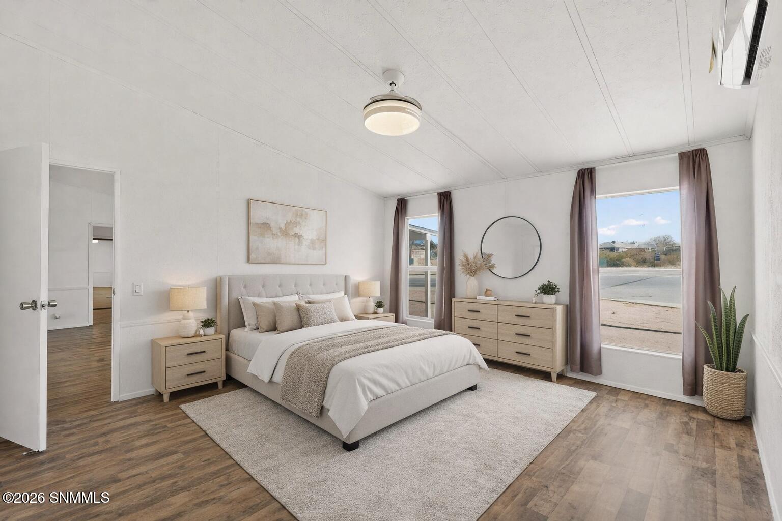 Primary Bedroom Staged