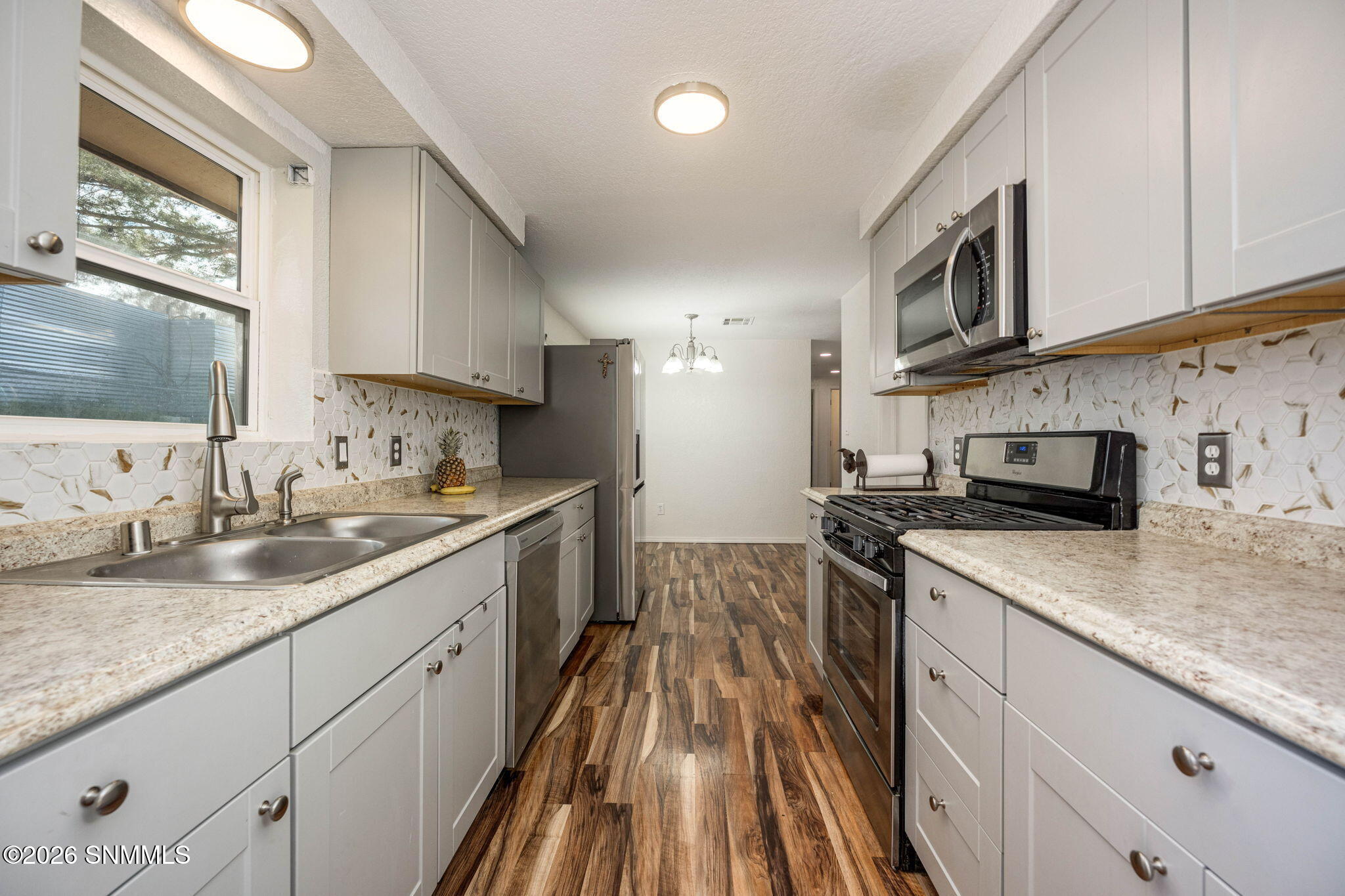 Kitchen outside entrance to eating area