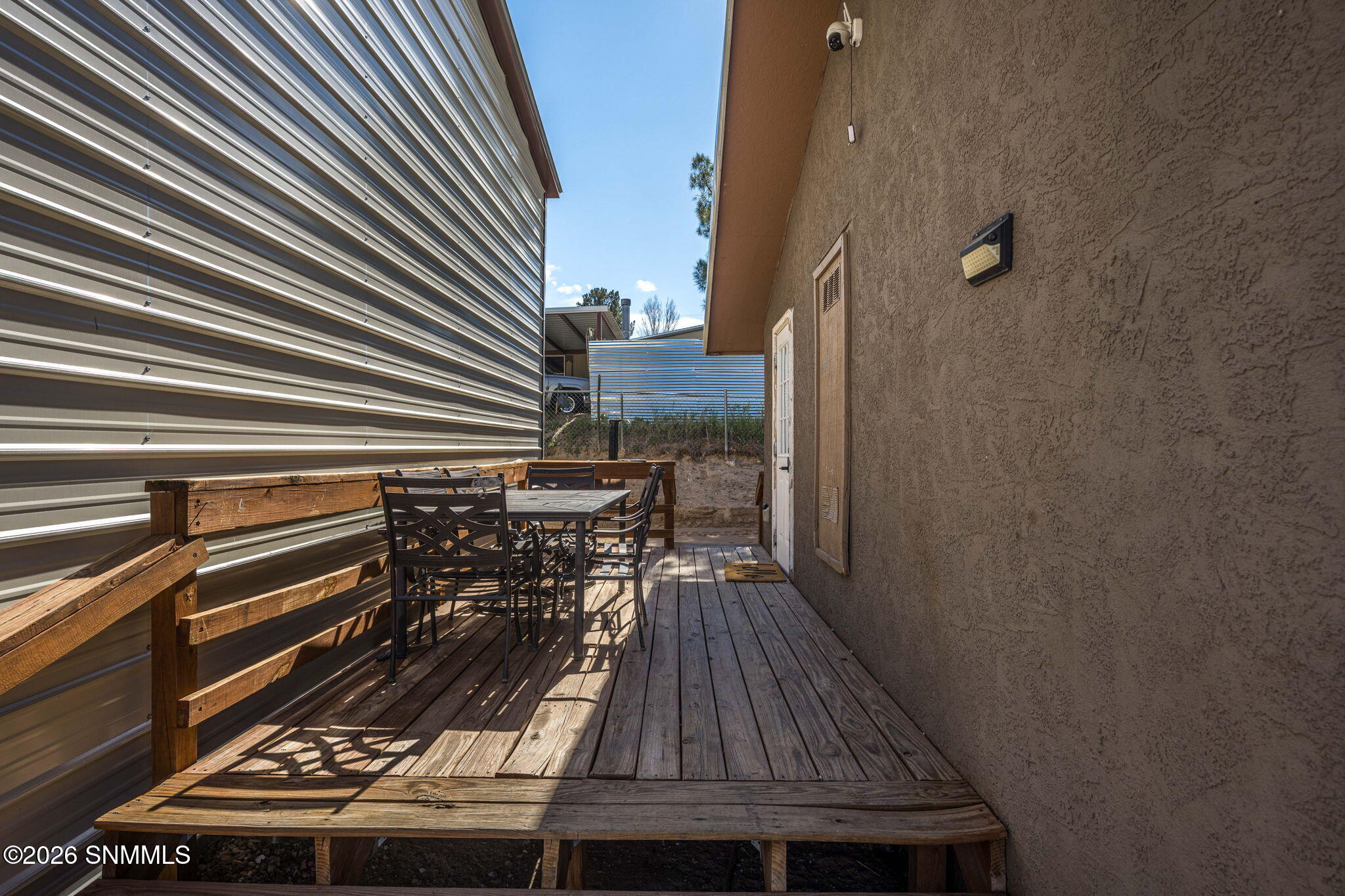 Deck, east side of house before shop