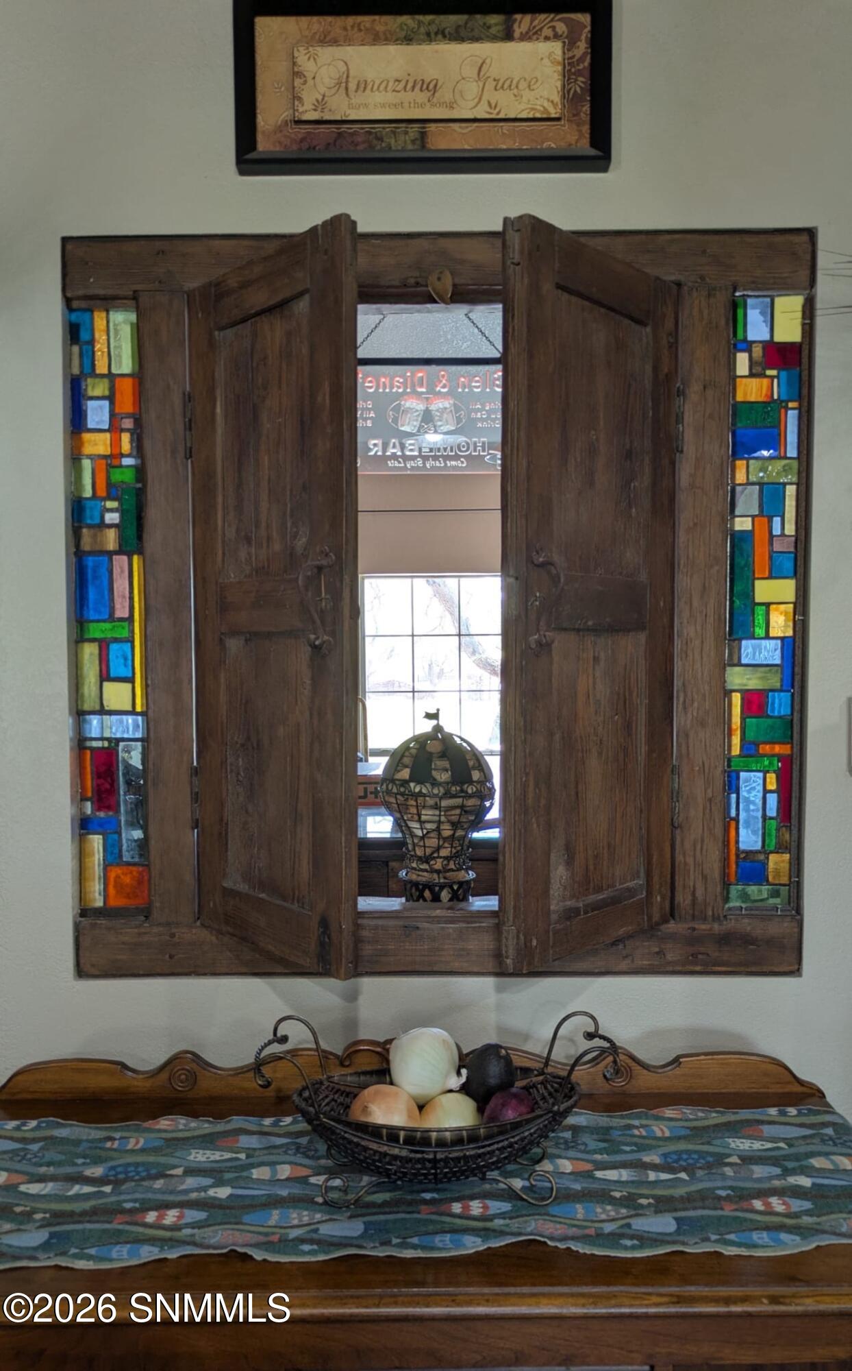 Custom Stained Glass Bar Doors