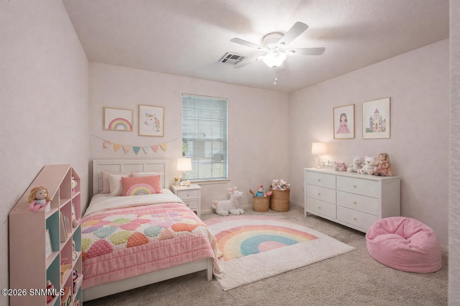 La Plata second bedroom staged