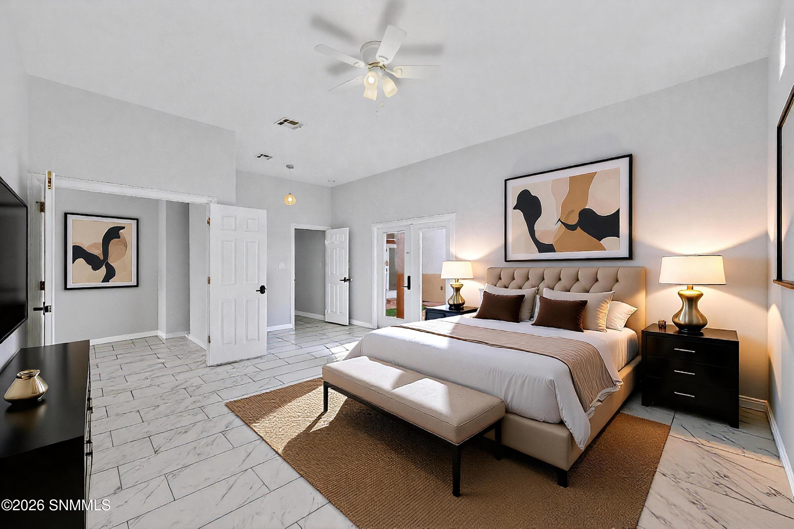 Primary Bedroom (staged)