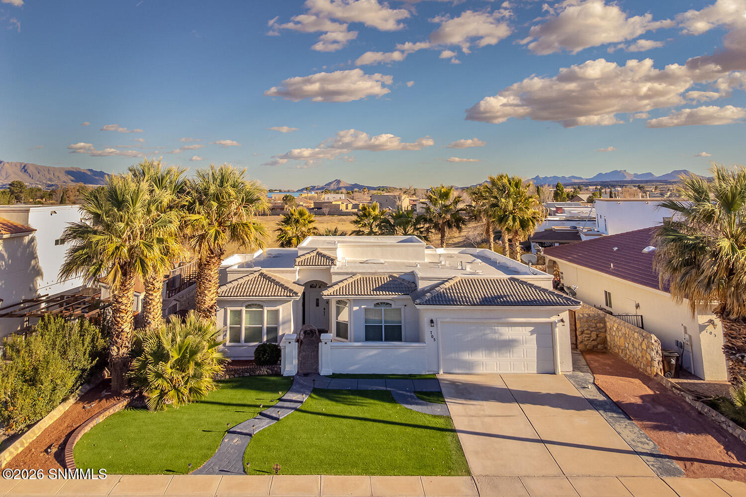 Aerial Front Elevation