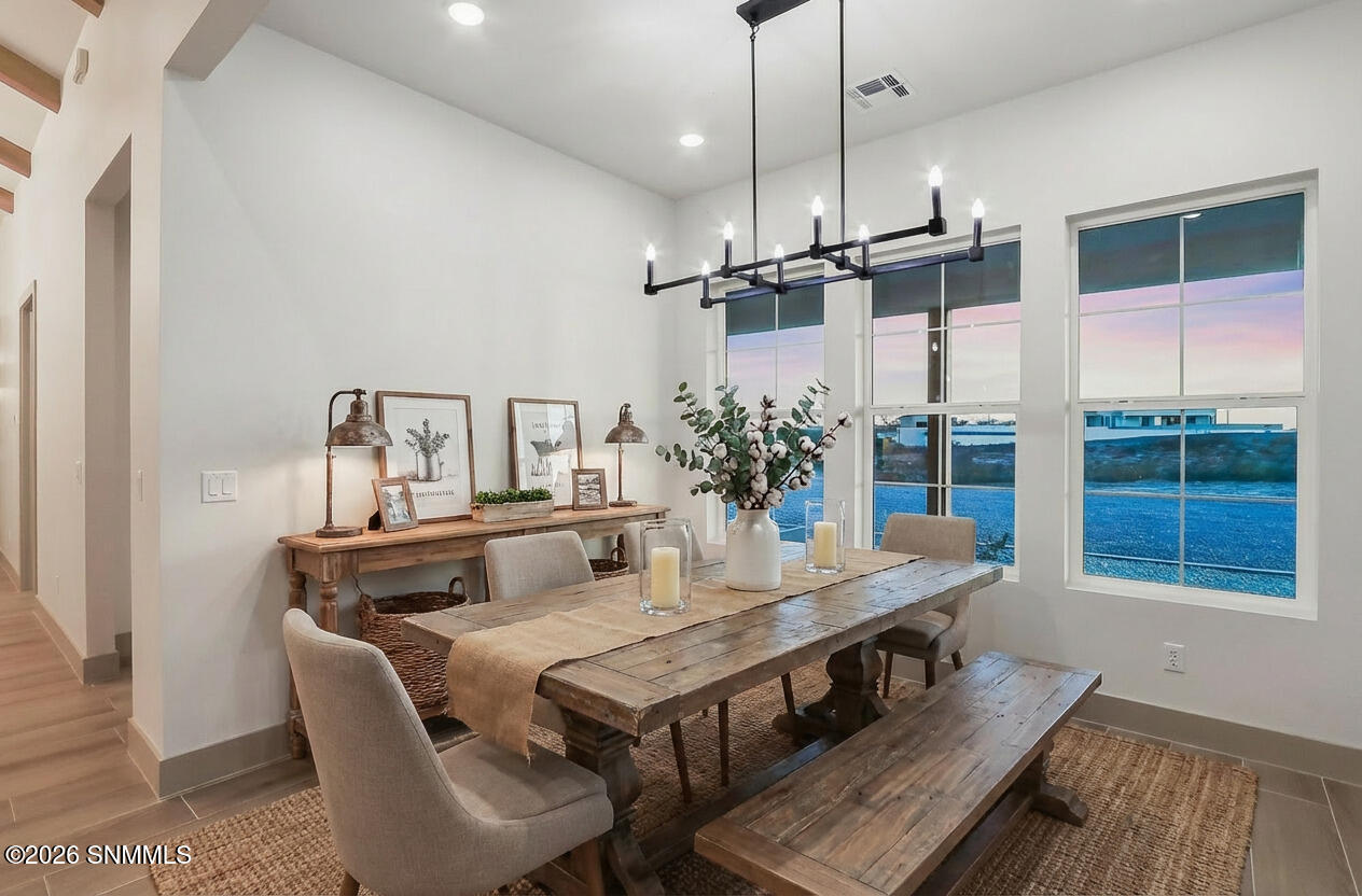 dining room farm style and modern