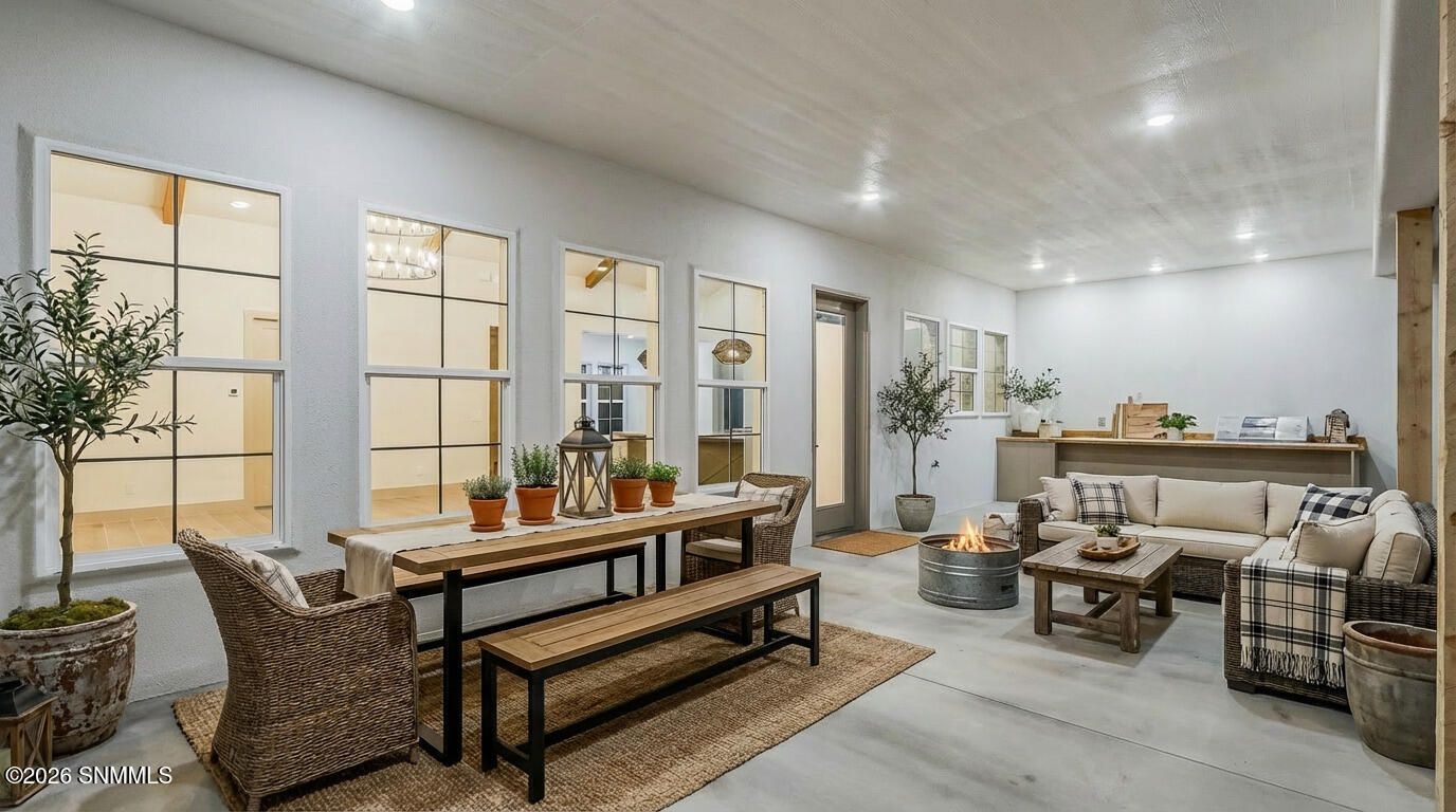 Back yard patio farm and modern