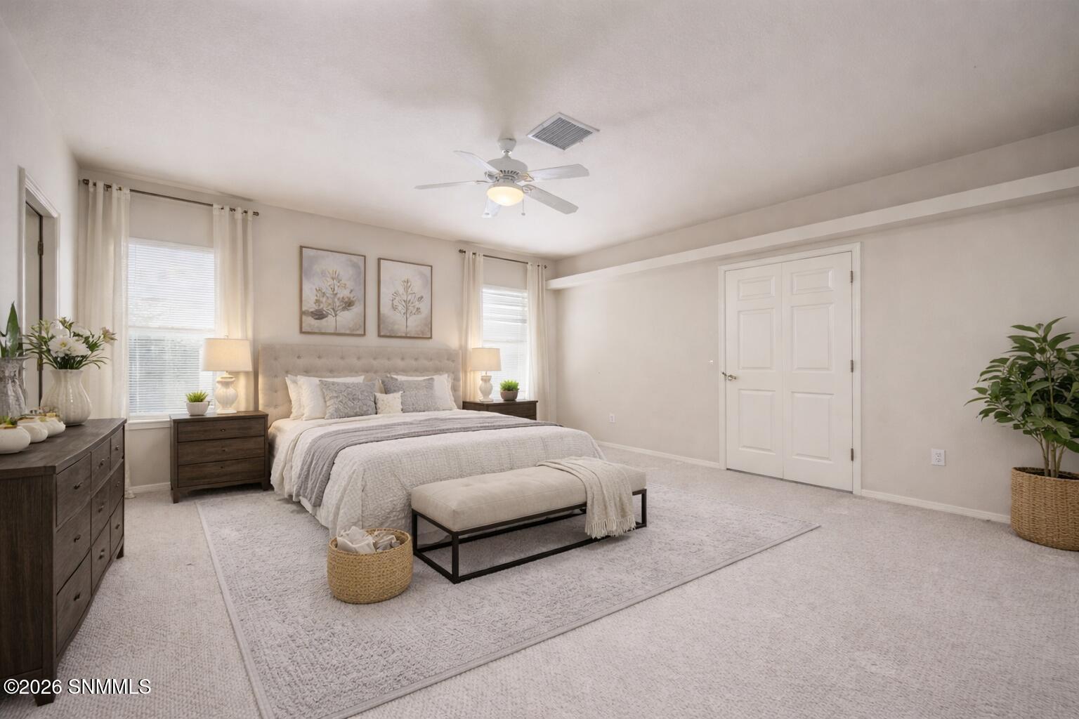 Virtually staged primary suite (1)