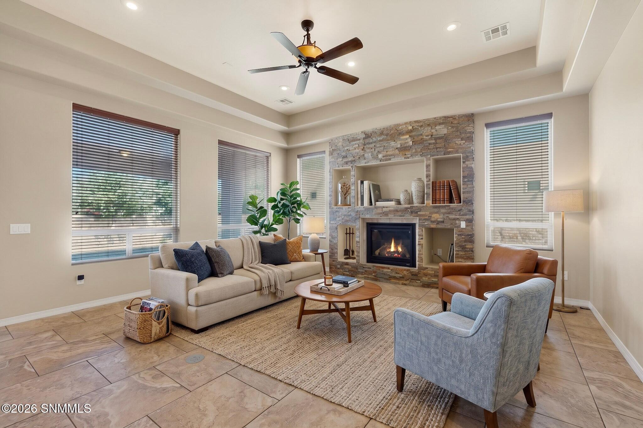 Virtually Staged Living Room