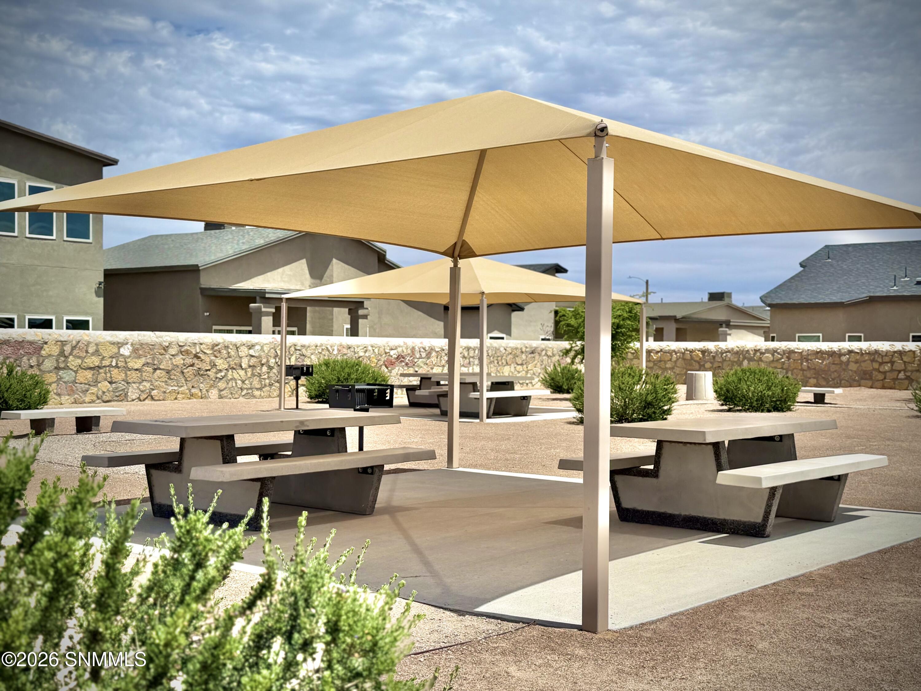 Sitting Space With BBQ Grills