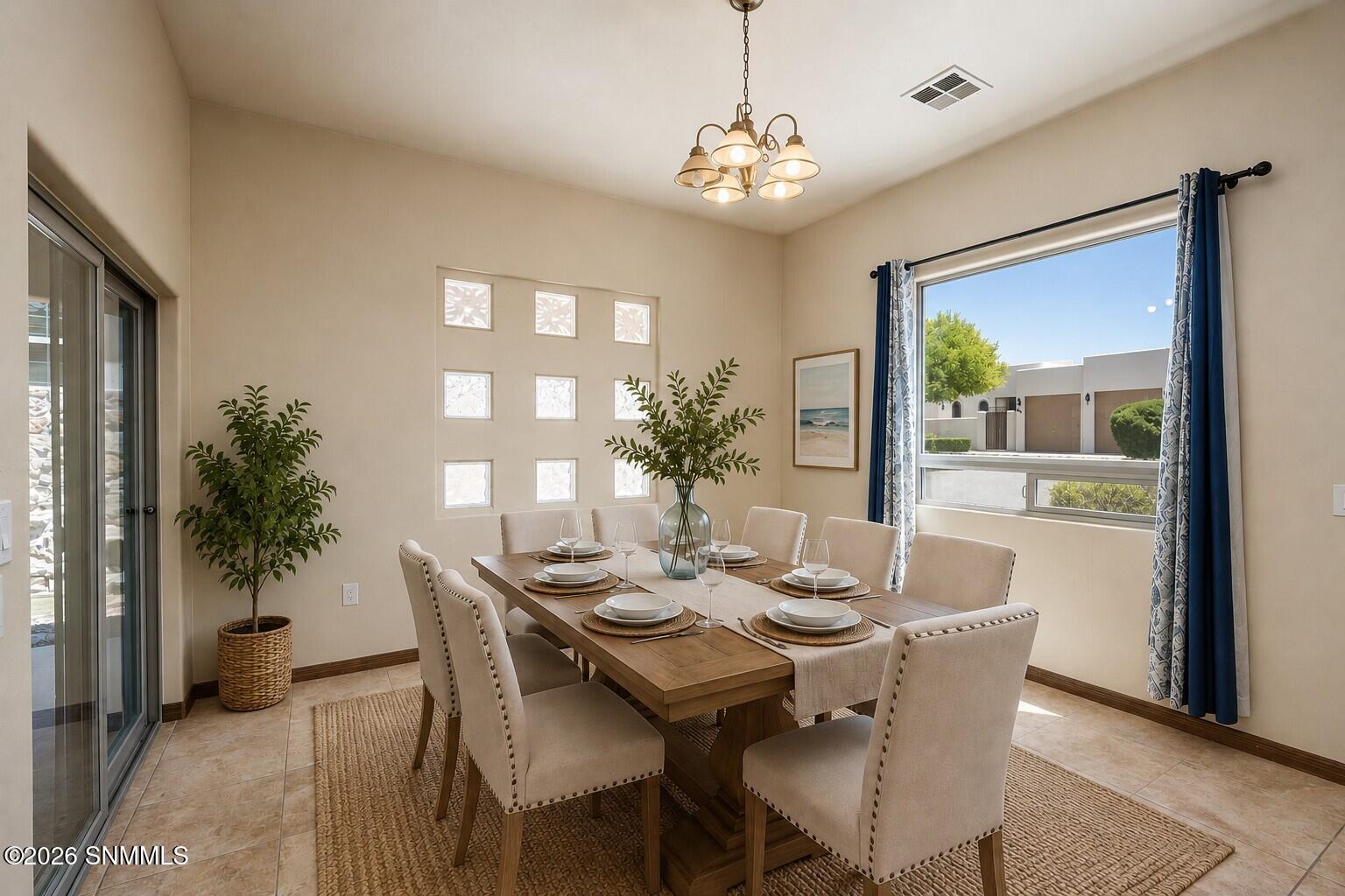Dining Room Staged