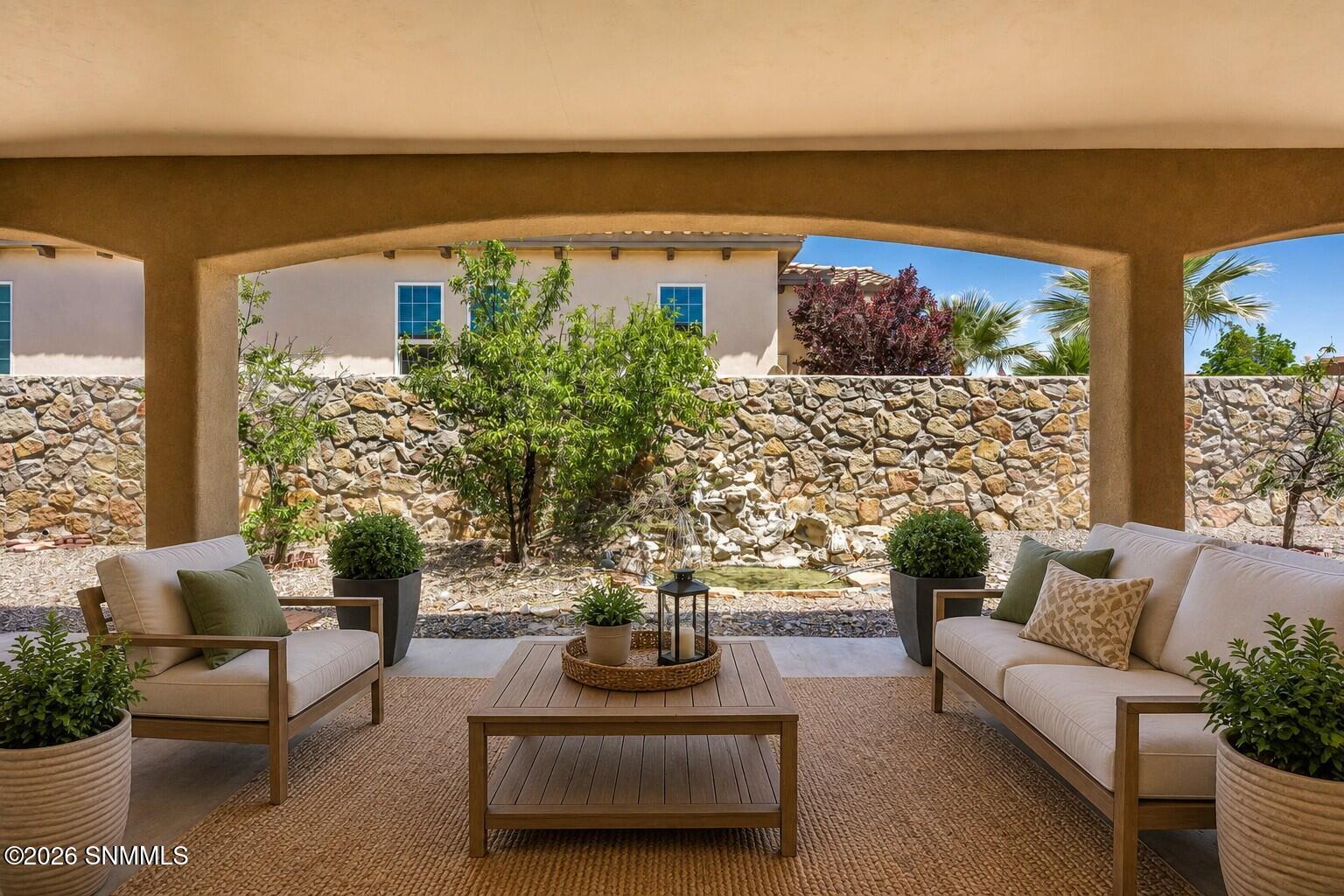 patio staged