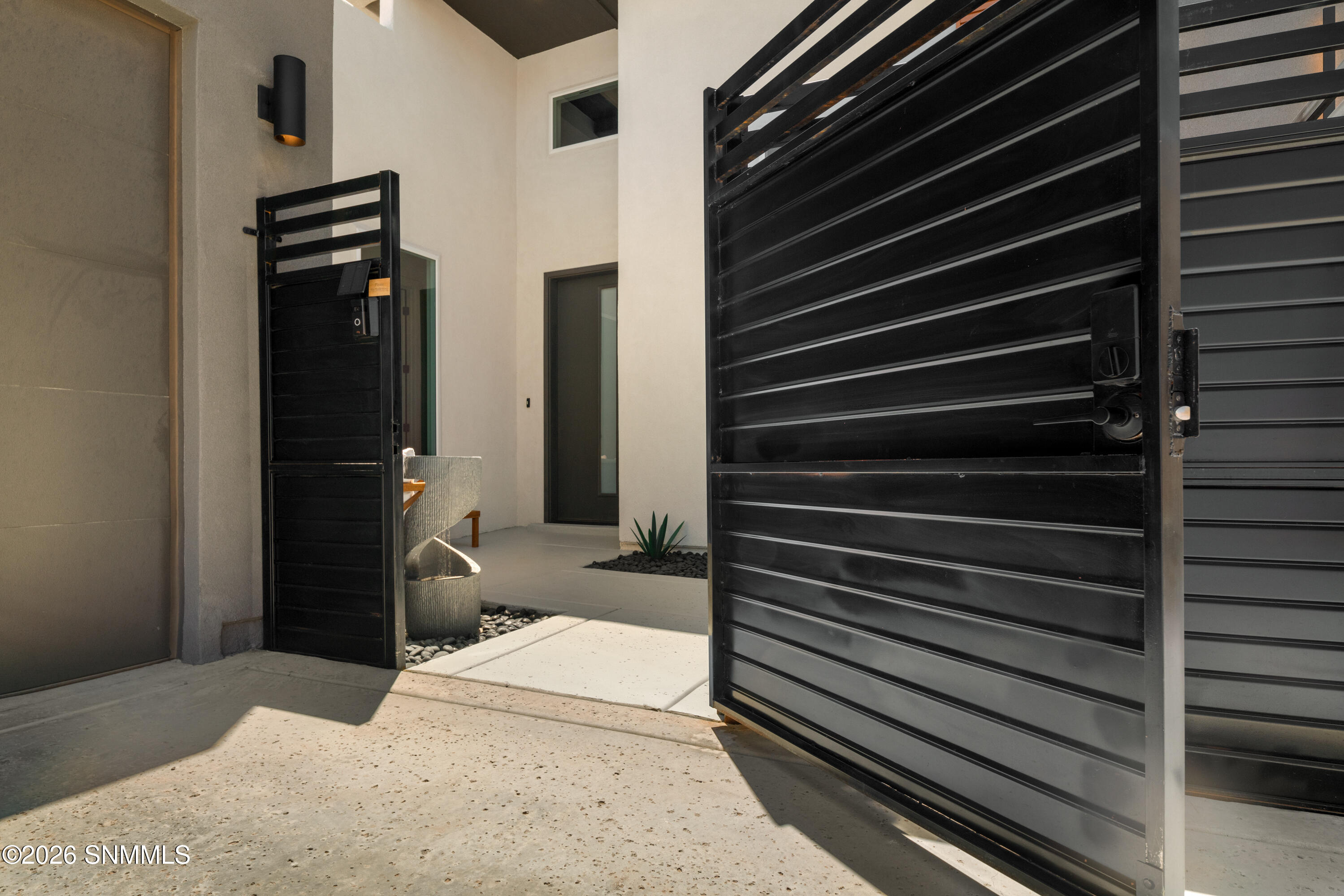 Gated Courtyard Entry