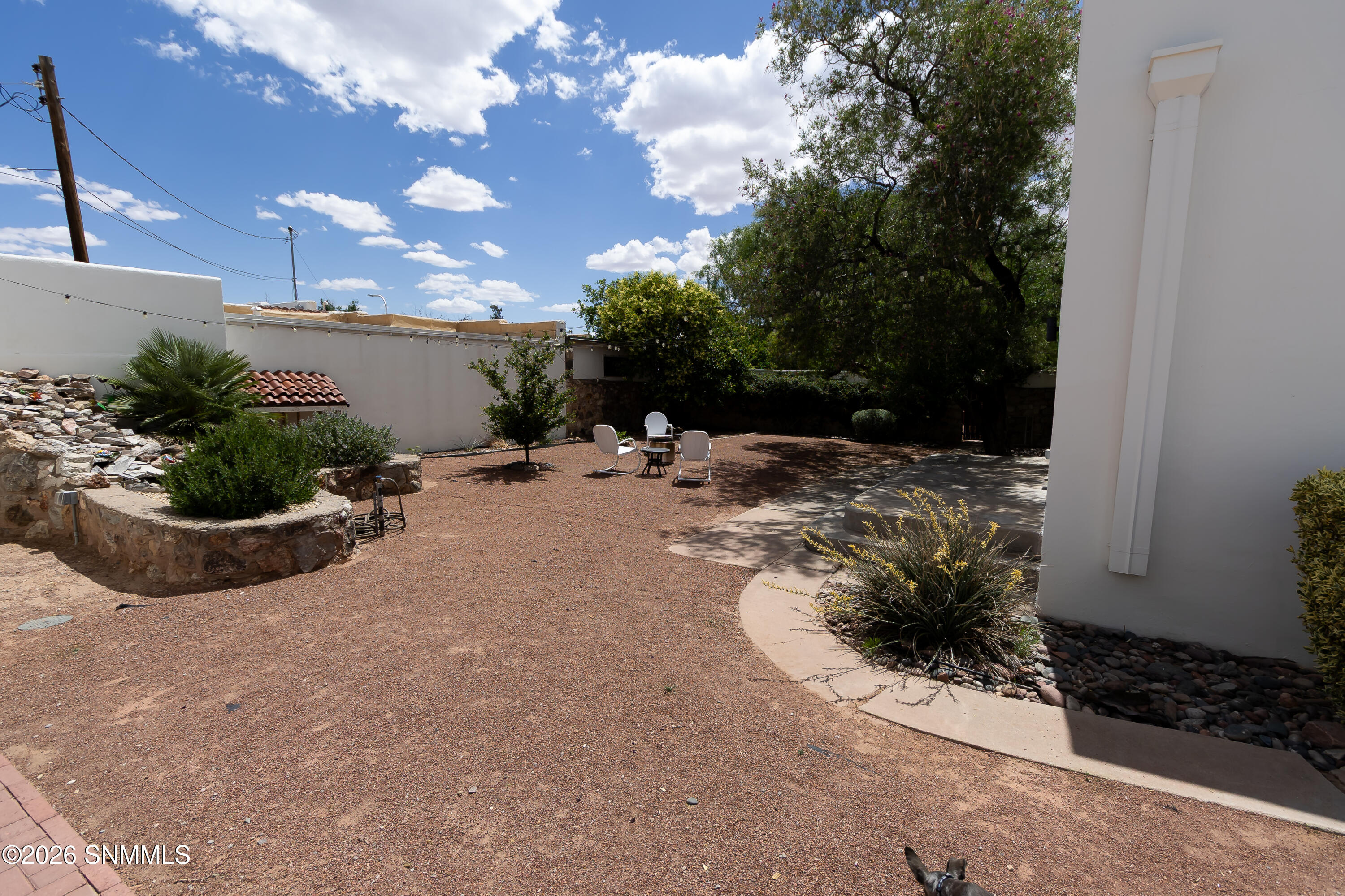 South side yard