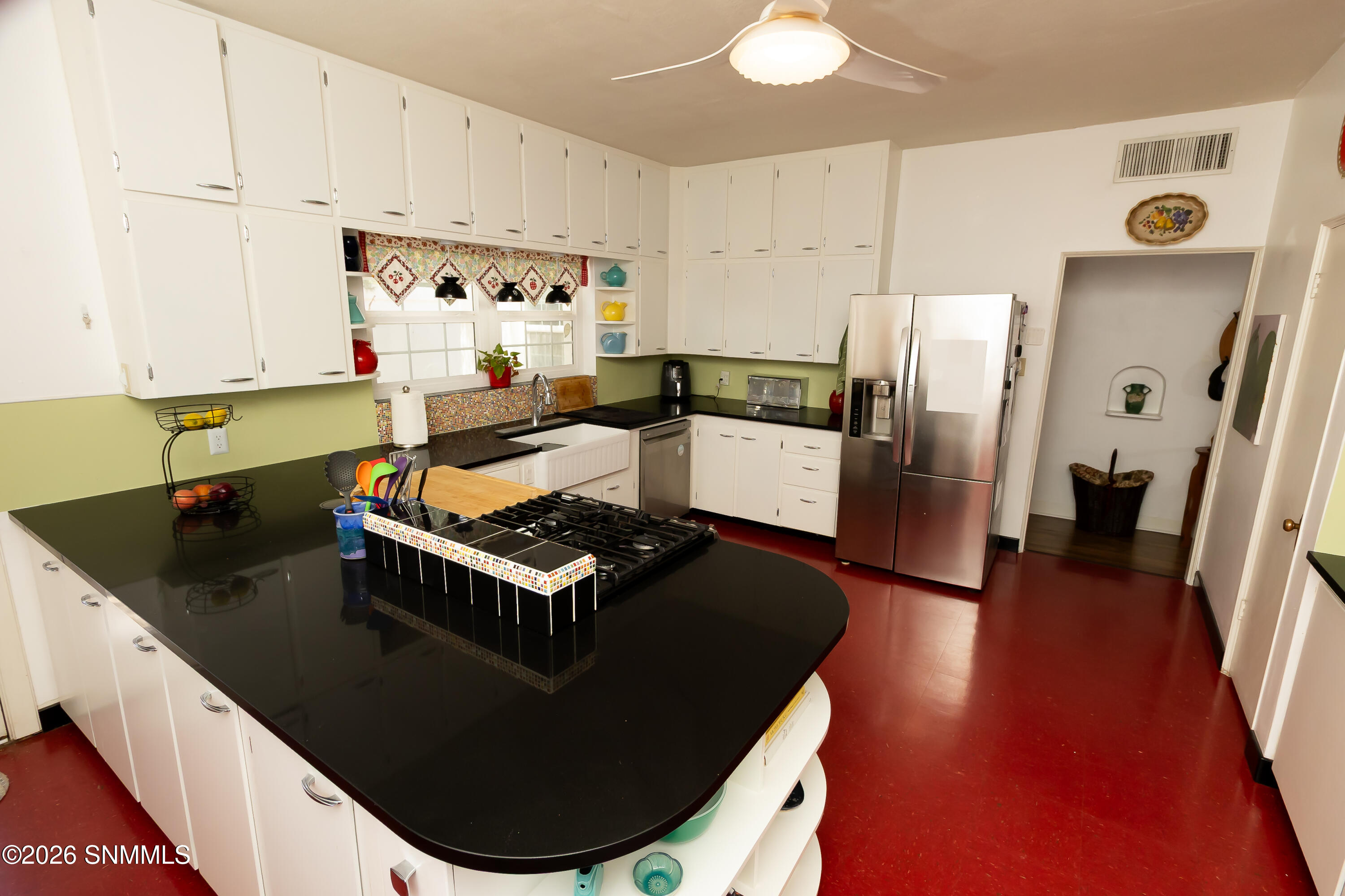 Kitchen off formal dining room