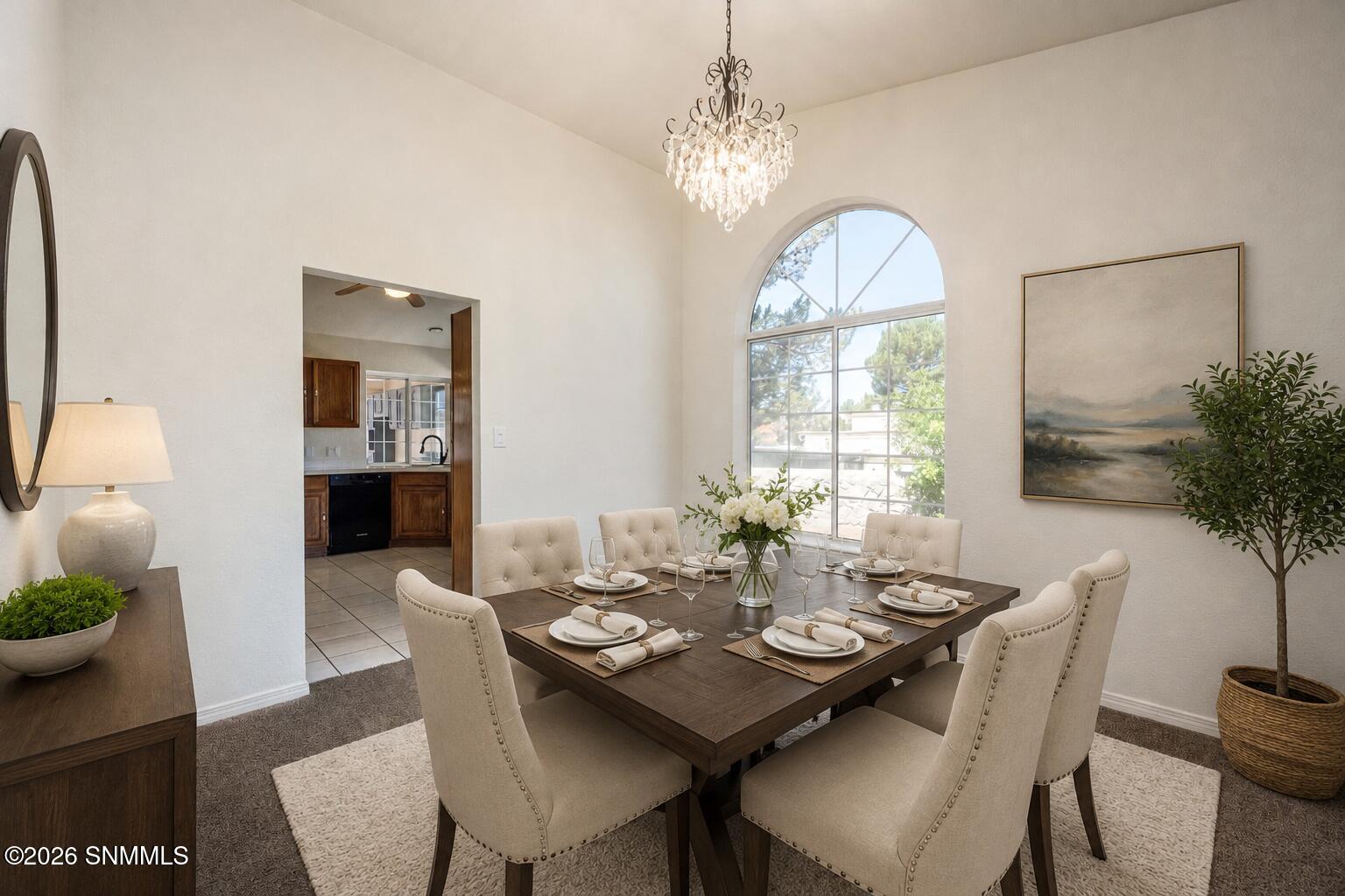 Dining Room 2nd AI Staged