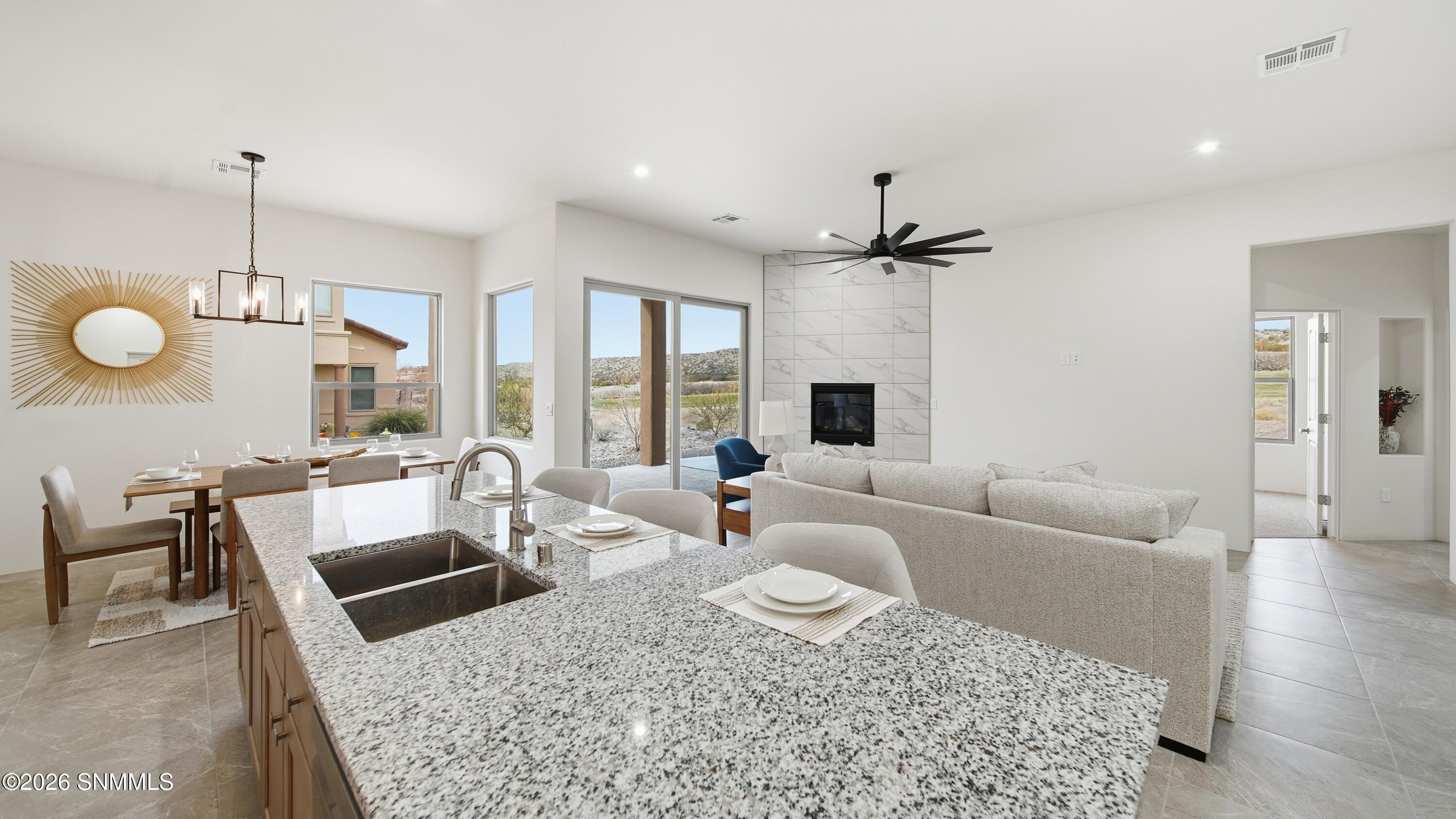 Kitchen & Living Area