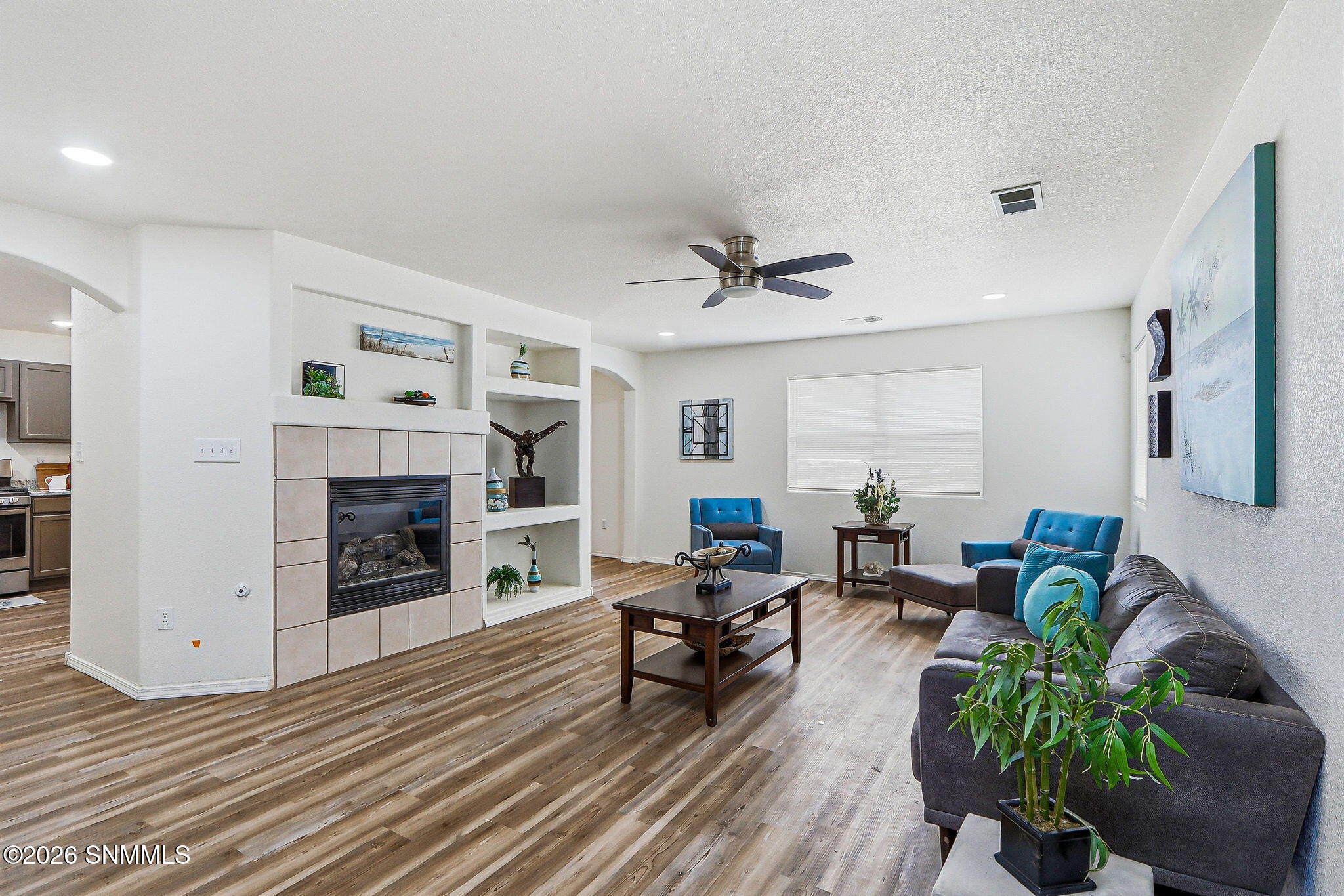 LIVING ROOM- FIREPLACE