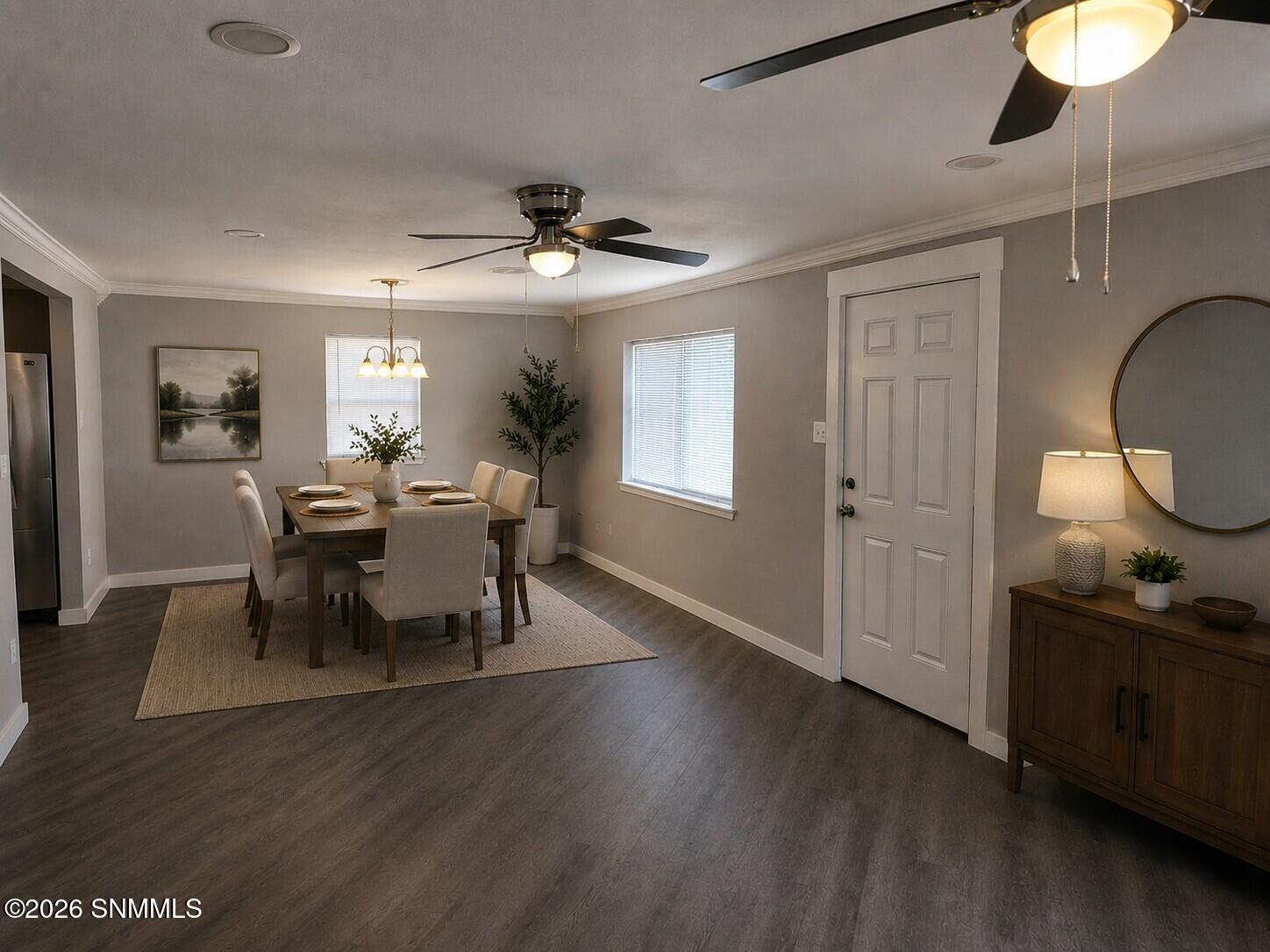 Dining Room virtually staged