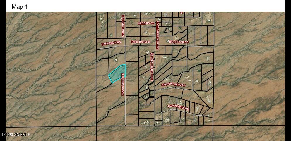 Alamo Mine Trail map