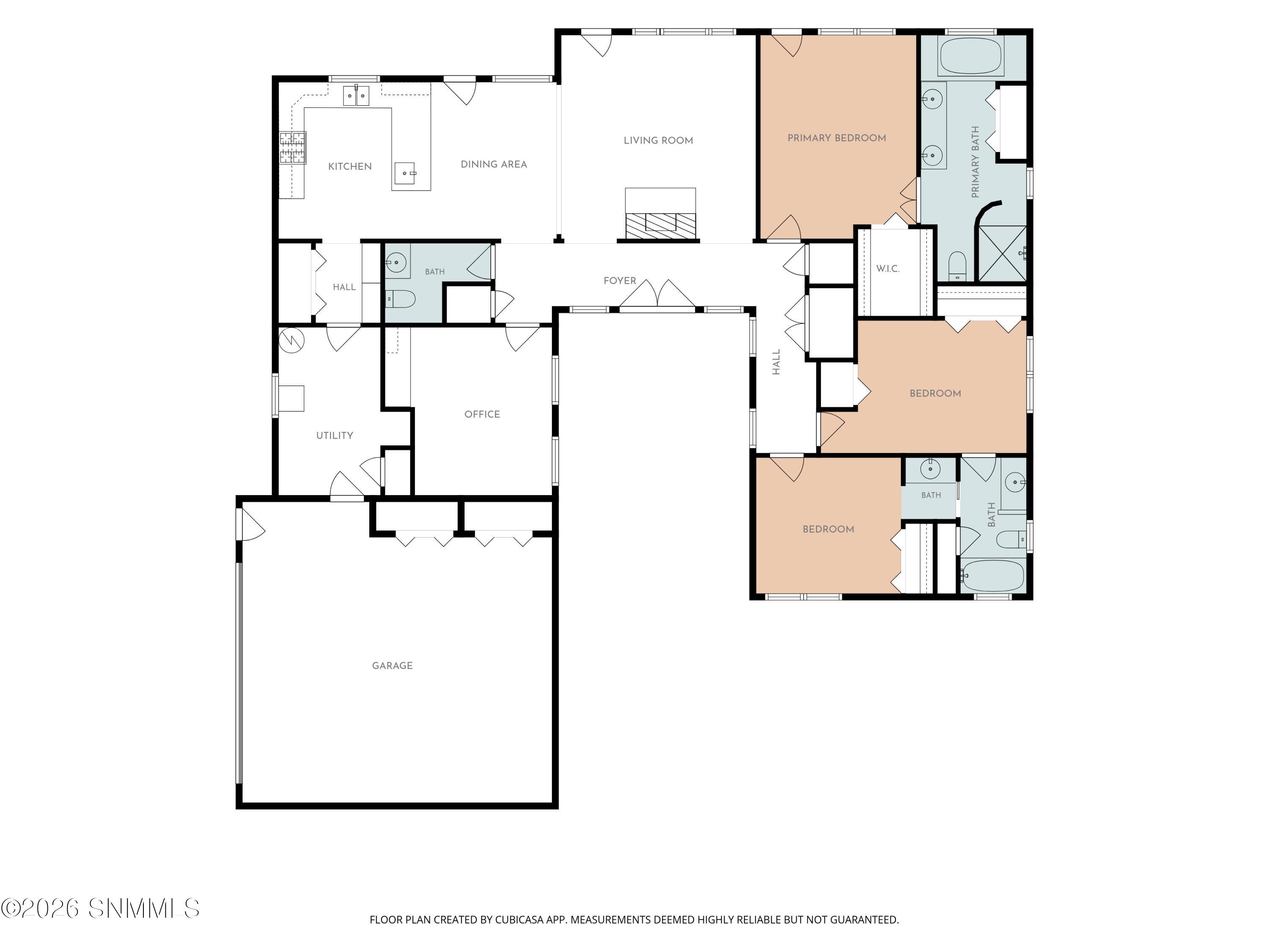 2D Floor Plan for 1900 Desert Ridge Rise