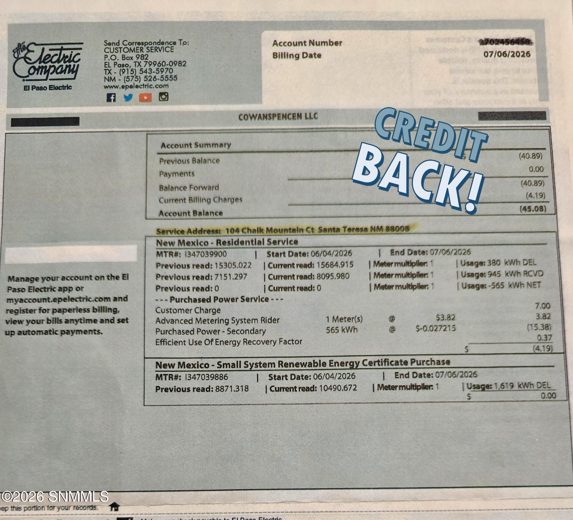 Electric Bill