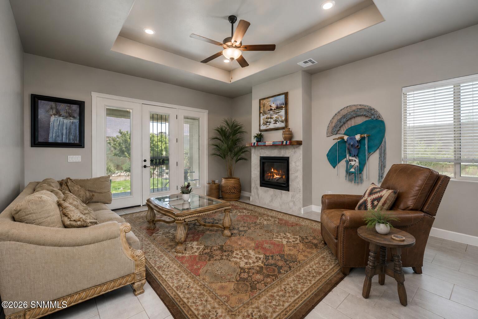 Living Room Digital Staging