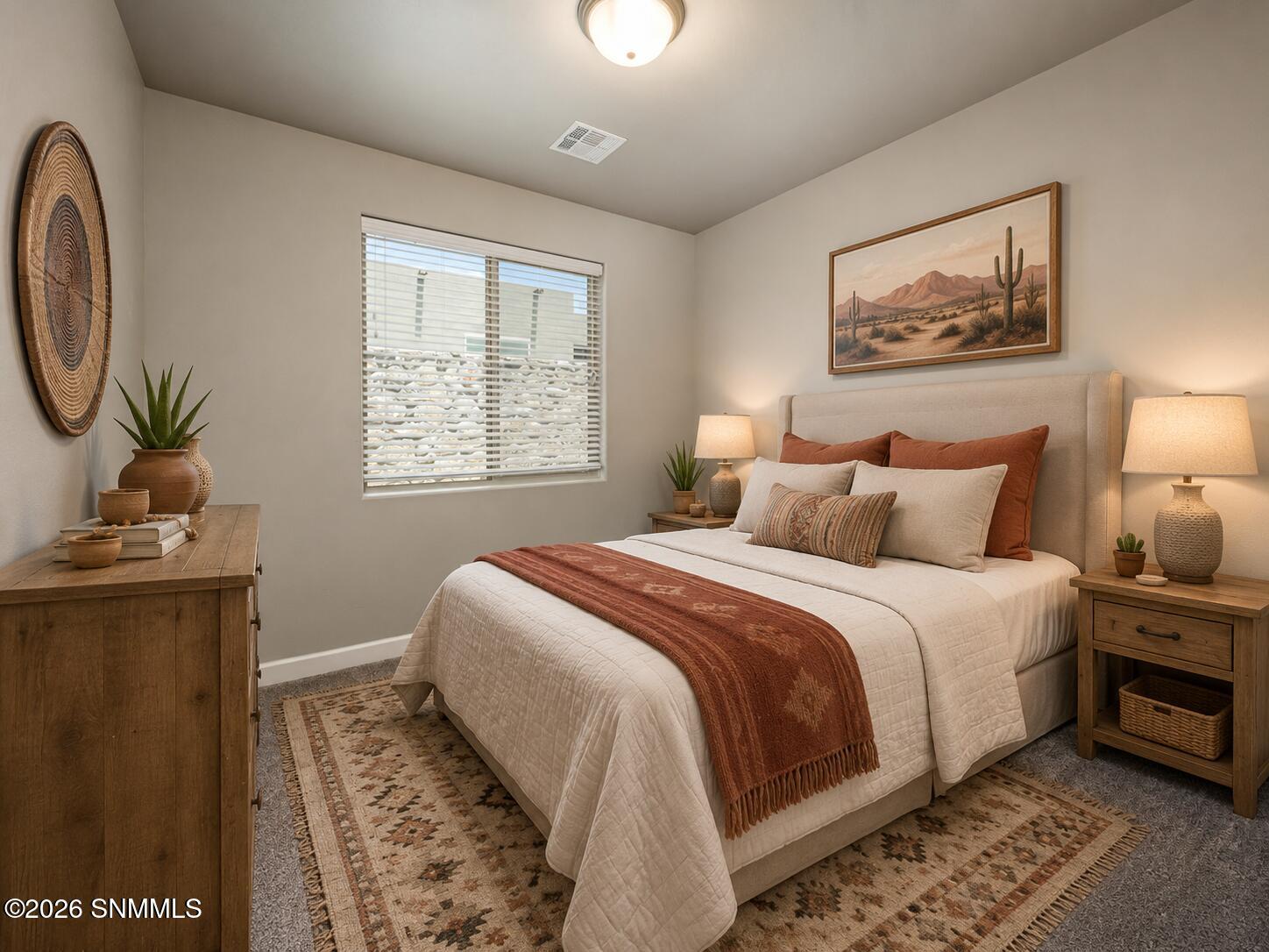 Guest Bedroom with Digital Staging