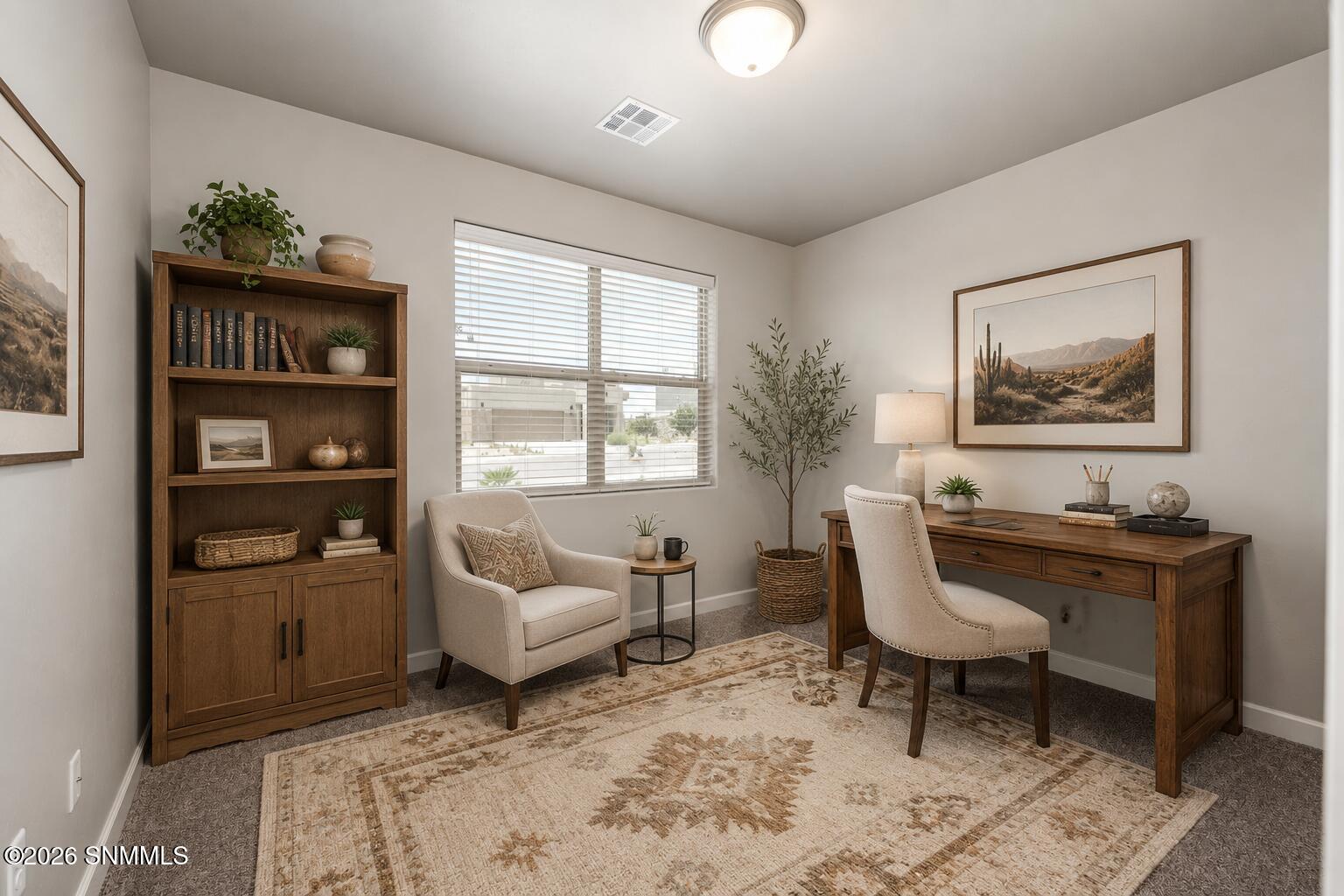 Office/Bedroom  digital staging
