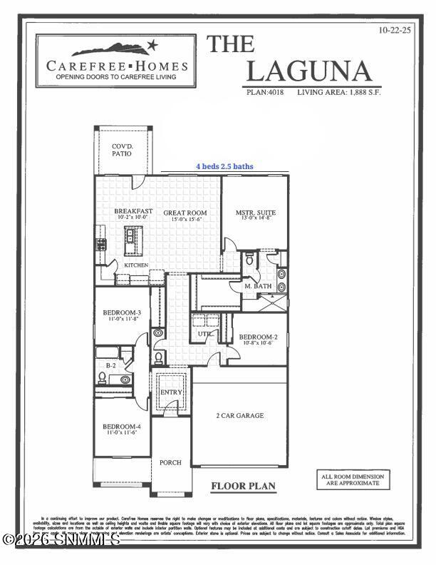 Floorplan LAGUNA 2.5 BATH