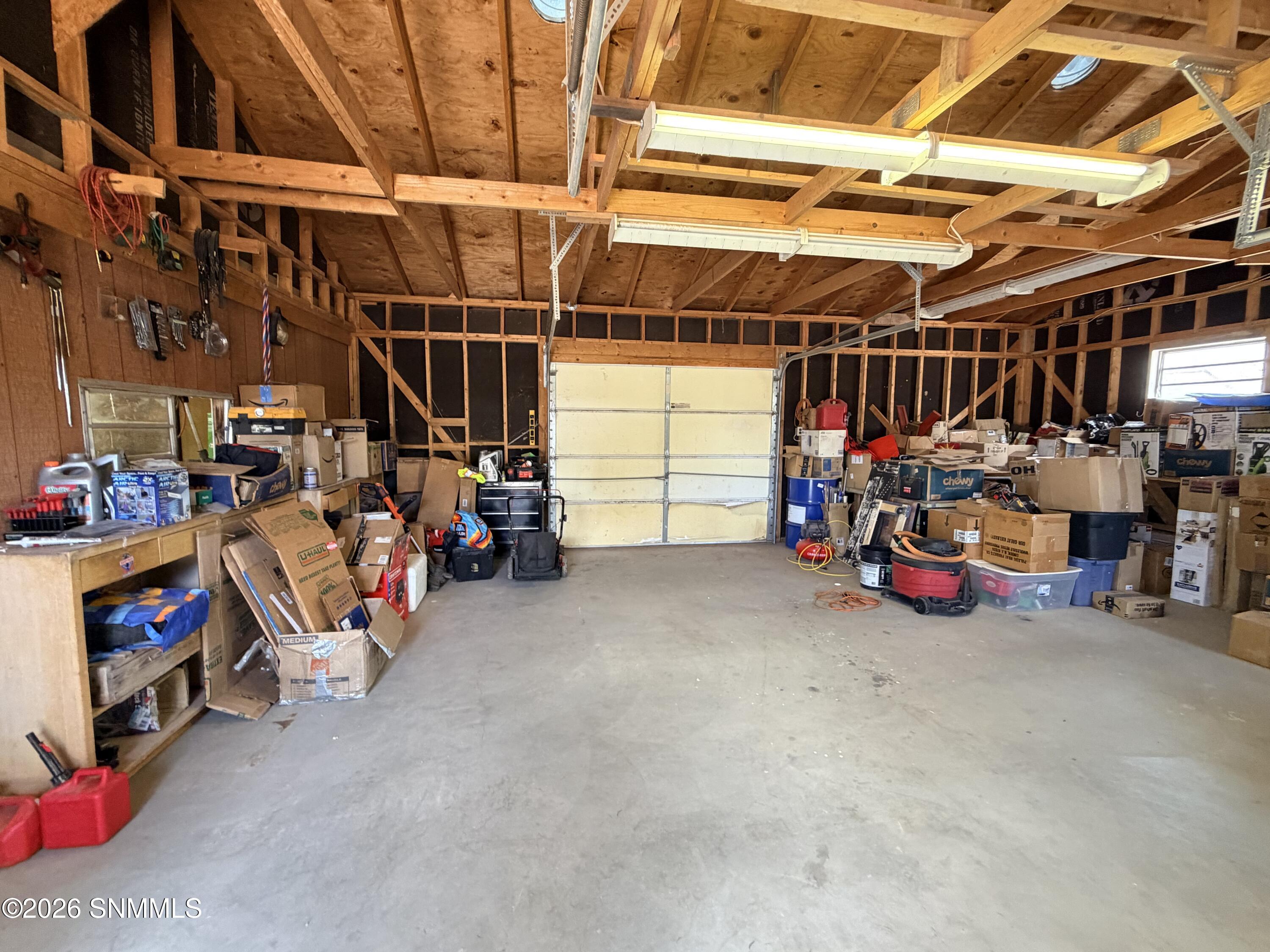 Inside garage/ workshop