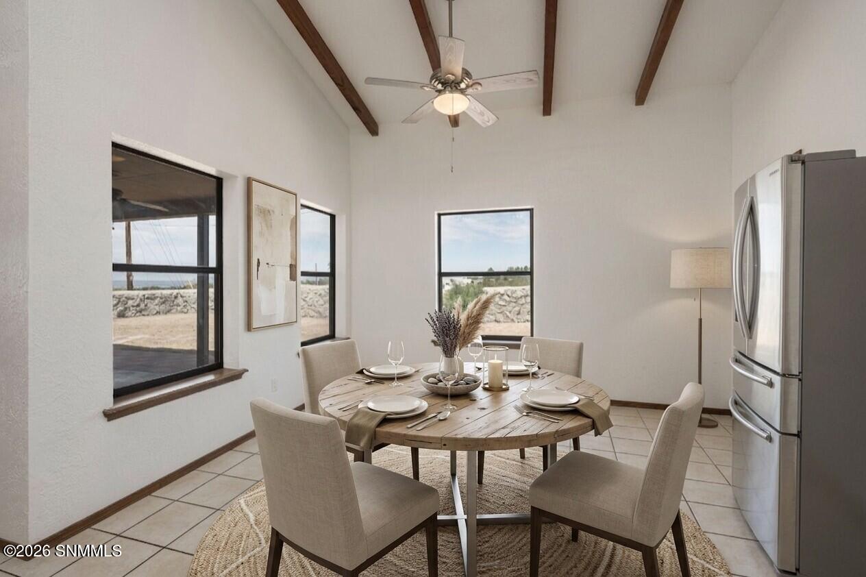 Dinette area AI staged