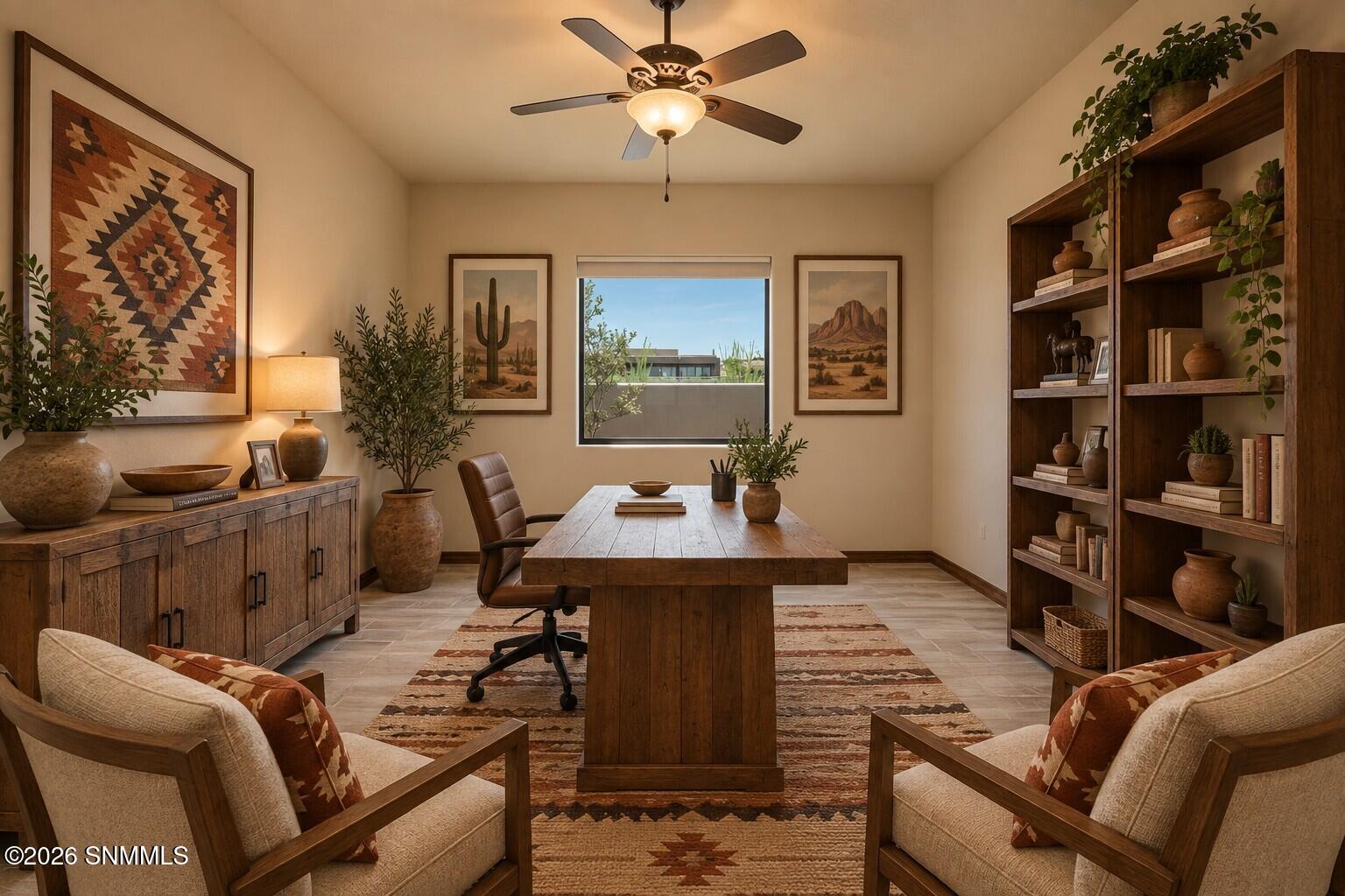 Idyll Court office virtually staged as a