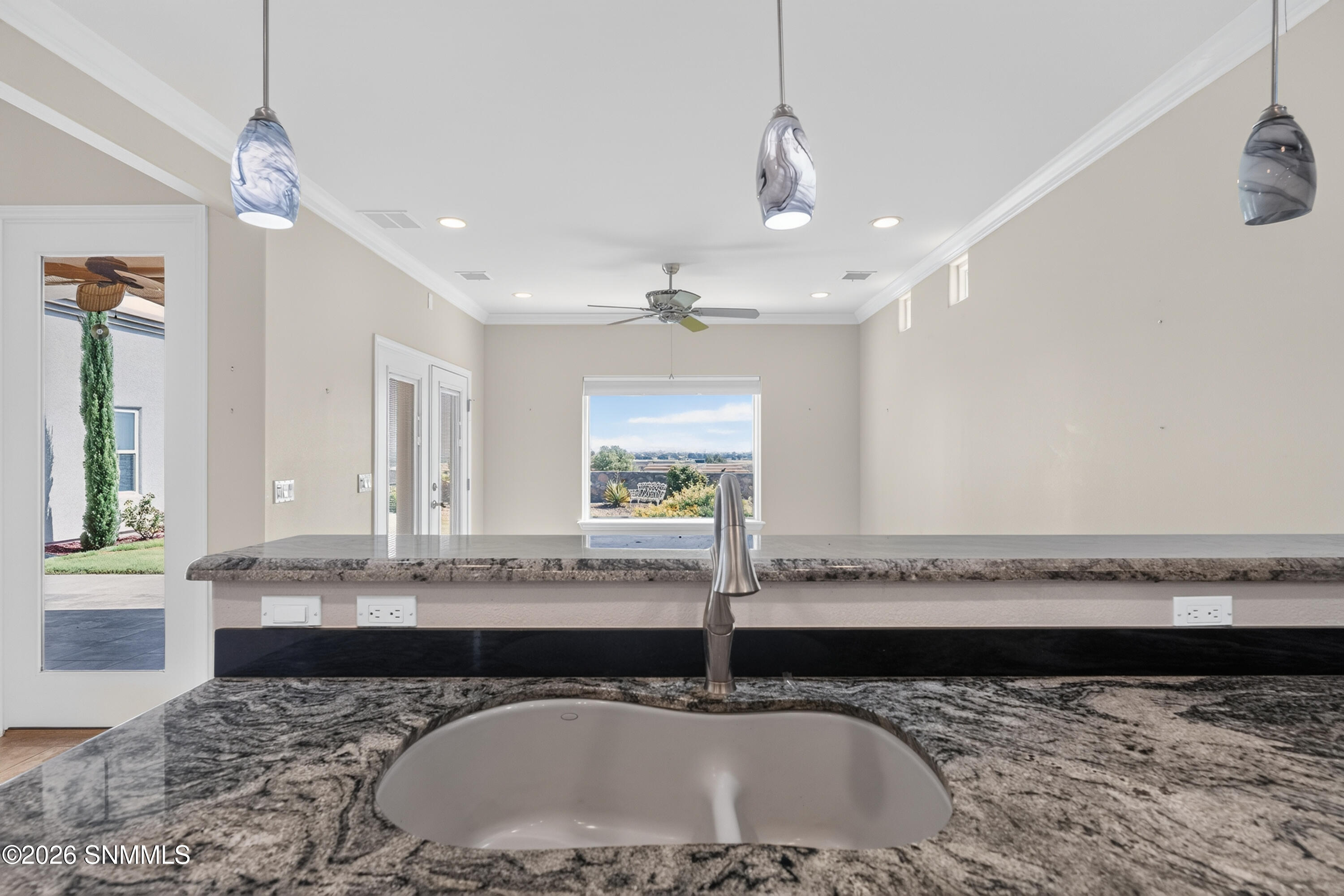 Sink overlooking